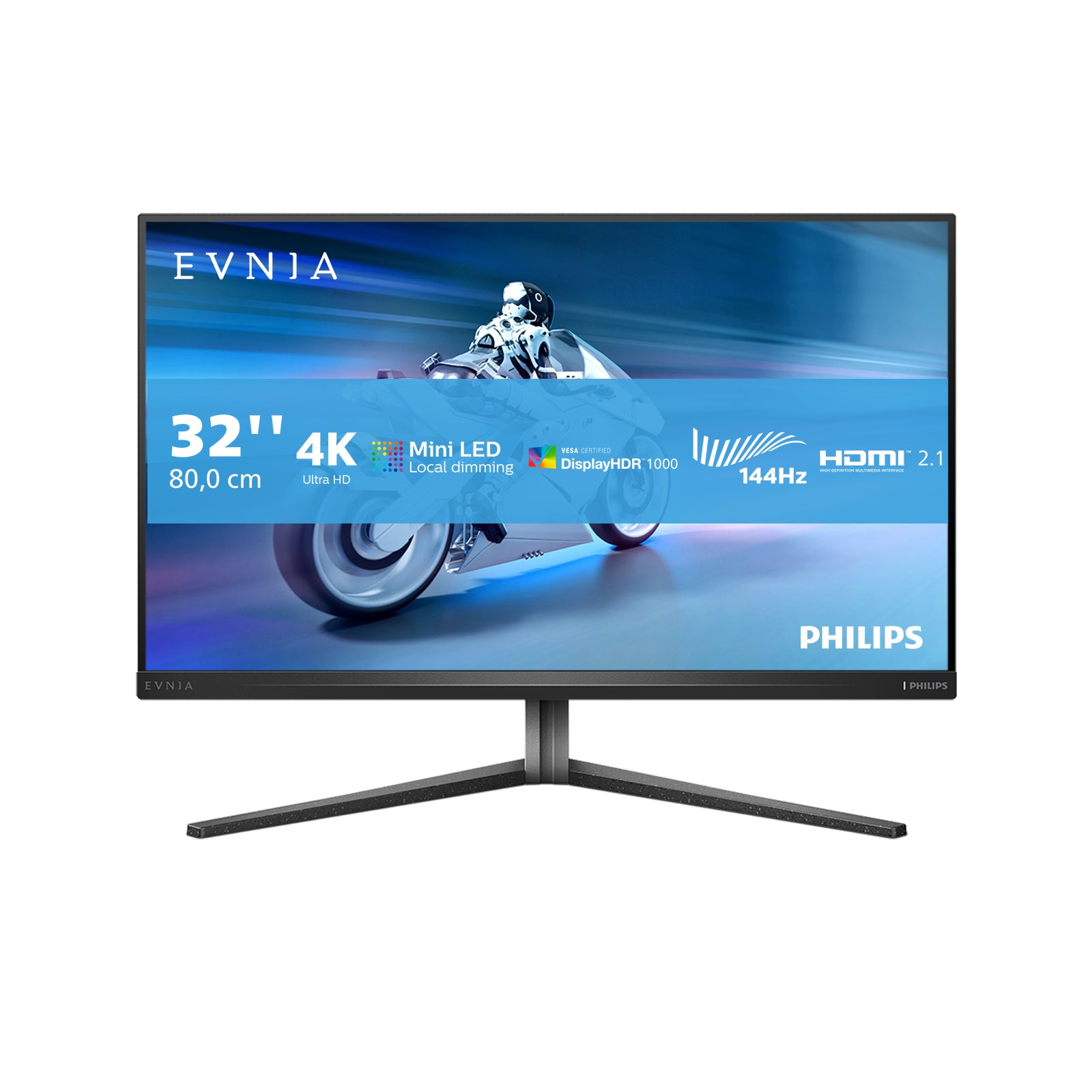 kärmar 80 cm (31.5") 3840 x 2160 pixlar 4K Ultra HD LCD Svart Philips 32M2N6800M/00 8712581805951 Platta Pc-Skärmar Evnia 3