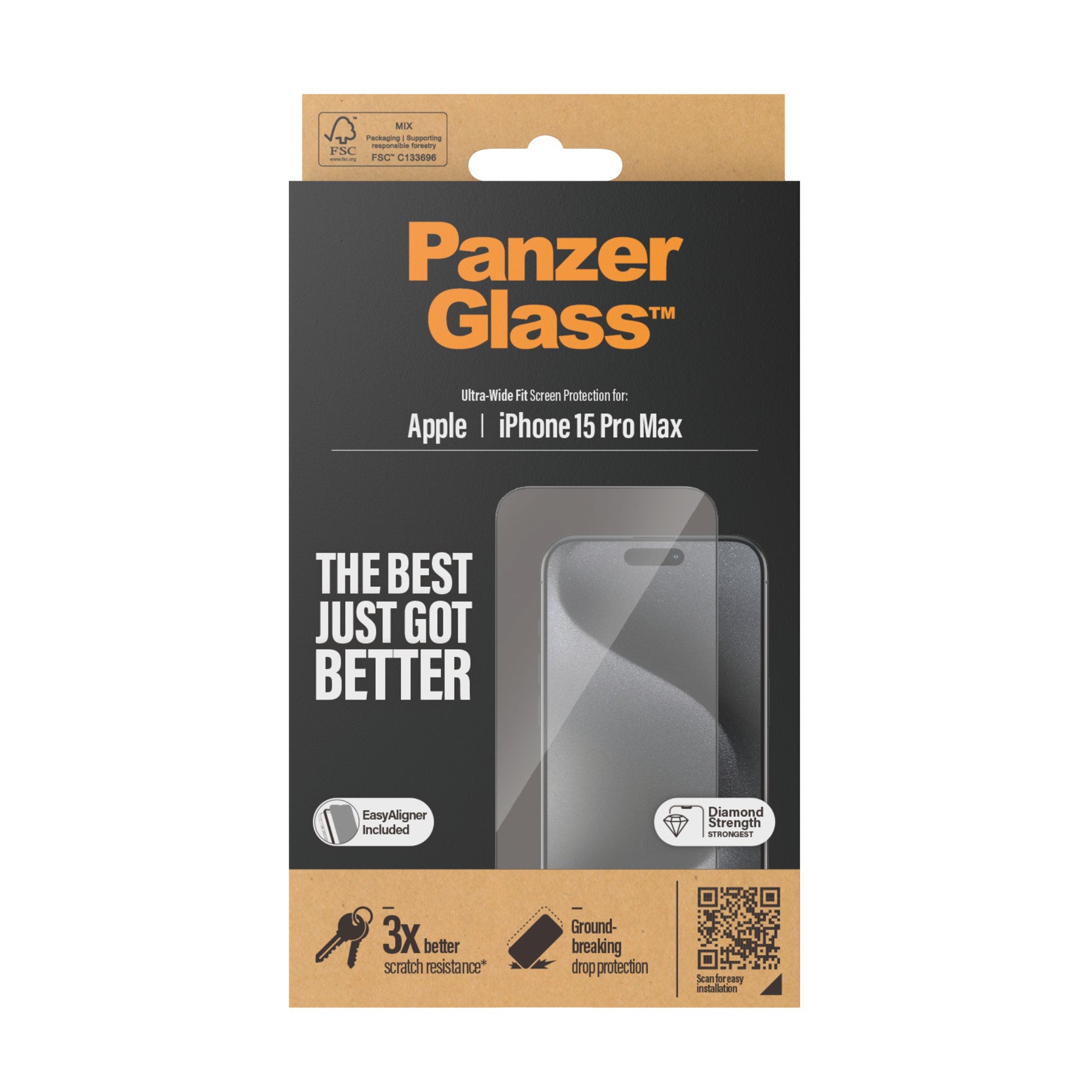 PanzerGlass Ultra Wide Fit Genomskinligt skärmskydd Apple 1 styck PanzerGlass 2812 5711724028120 Skärm- och Baksidesskydd ti
