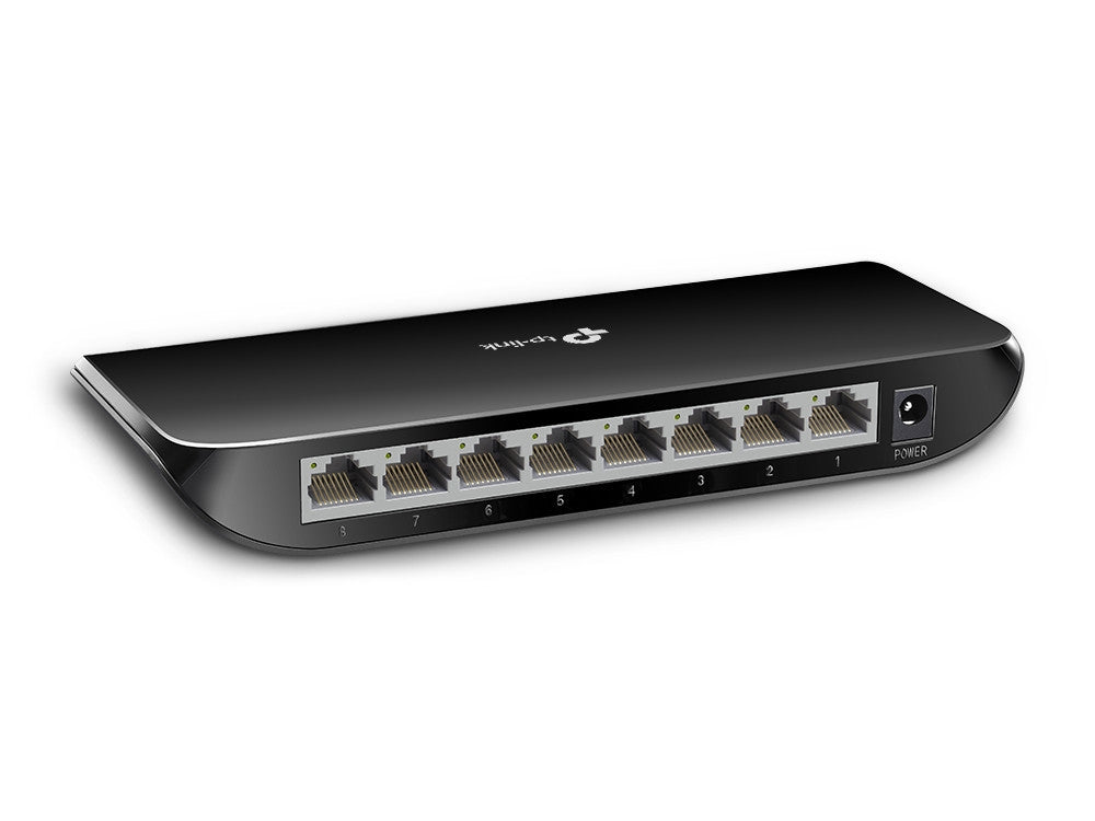 TP-Link TL-SG1008D nätverksswitchar Ohanterad Gigabit Ethernet (10/100/1000) Svart TP-Link TL-SG1008D 0809385659236|80938565
