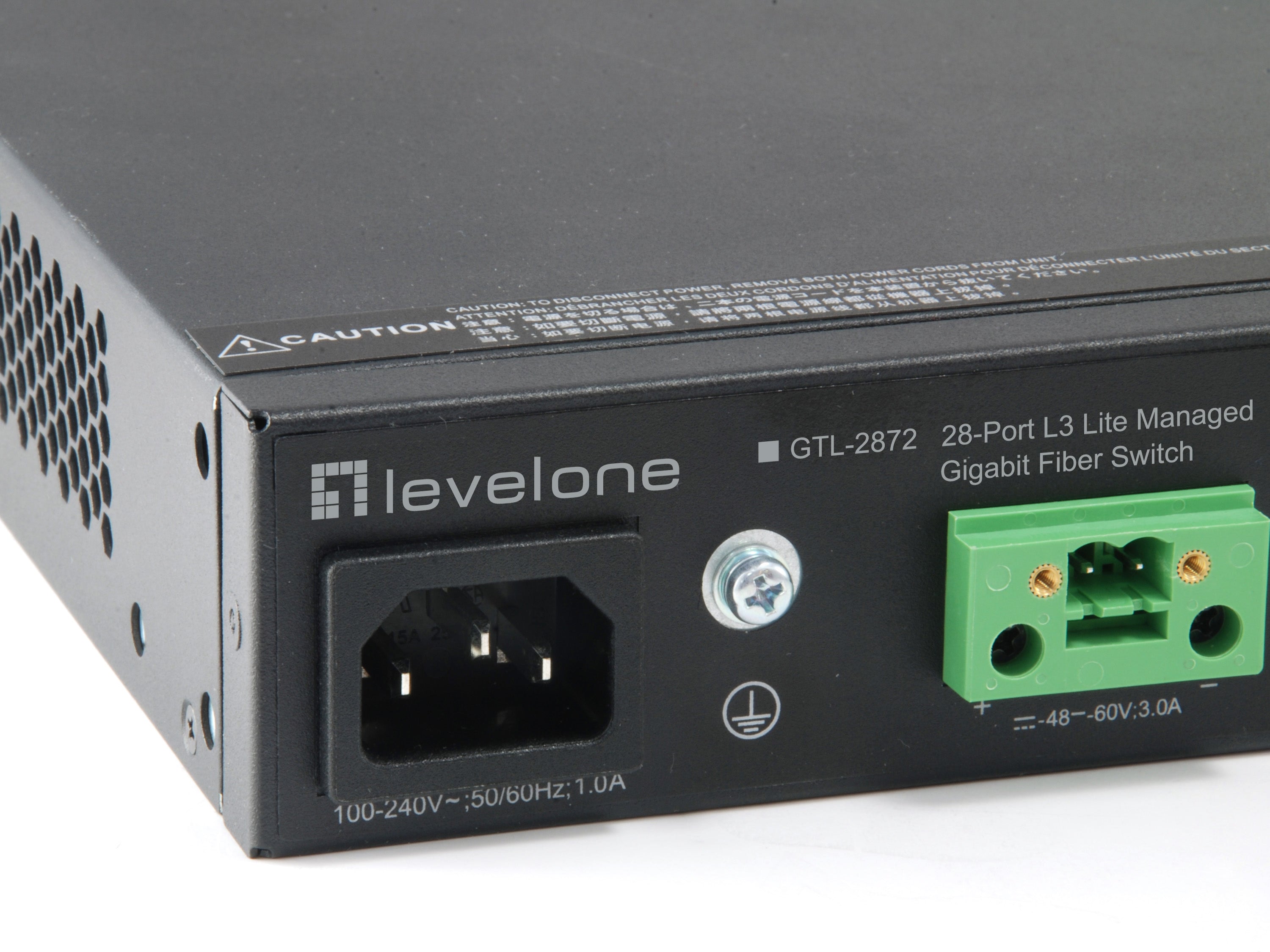 Svart LevelOne GTL-2872 4015867203064 Nätverksswitchar GTL-2872 www.electricalstuff.se ElectricalStuff.se LevelOne GTL-