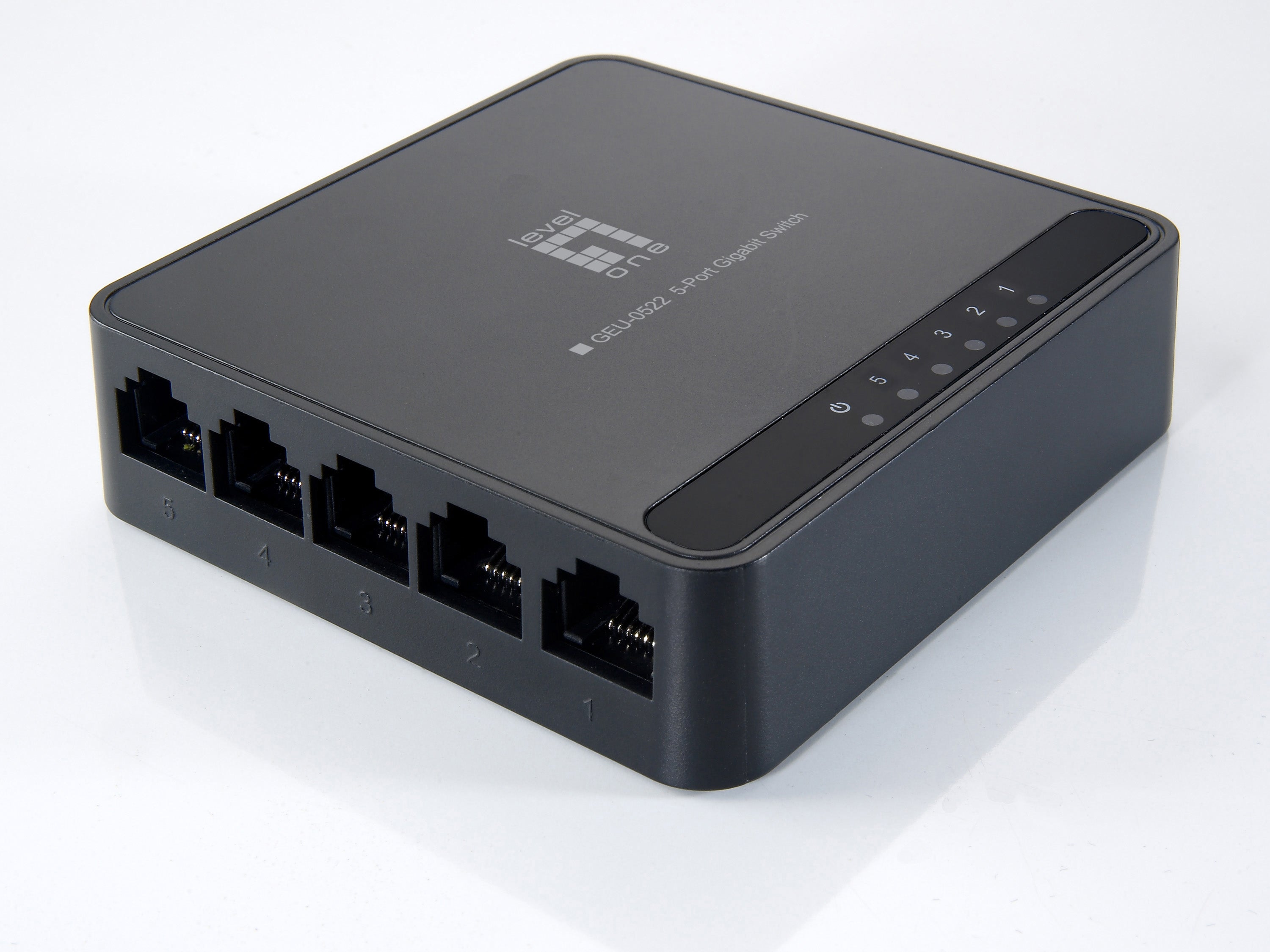 calStuff.se LevelOne GEU-0522 nätverksswitchar Gigabit Ethernet (10/100/1000) Svart LevelOne GEU-0522 4015867202500|401586