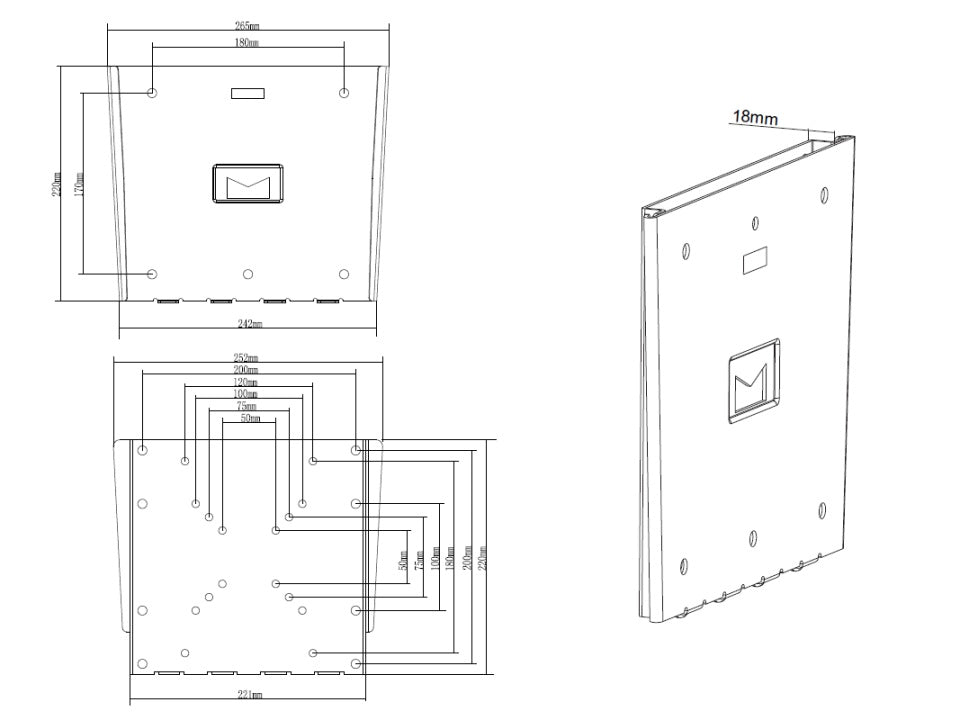 .se Multibrackets 3008 tv-fäste 101,6 cm (40") Svart Multibrackets 3008 7350022733008 TV-fästen 3008 www.electricalstuff