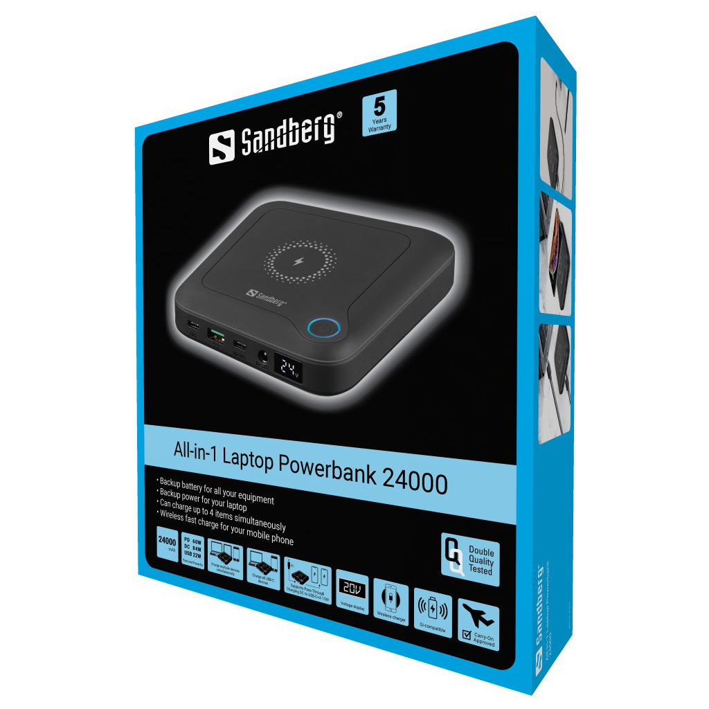 0 mAh Trådlös laddning Svart Sandberg 420-57 5705730420573 Basstationer 420-57 www.electricalstuff.se ElectricalStuff.se
