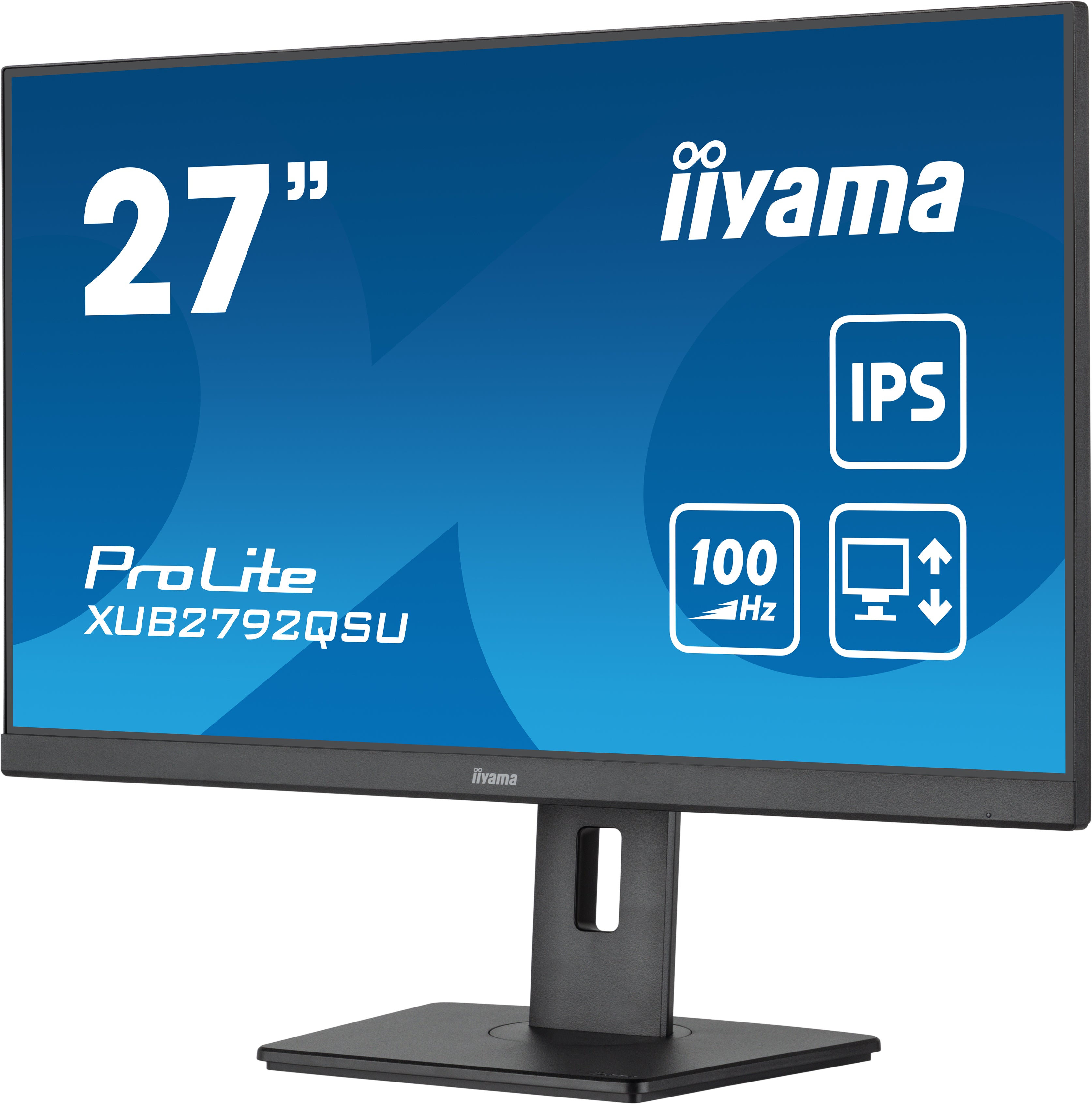 XUB2792QSU-B6 platta pc-skärmar 68,6 cm (27") 2560 x 1440 pixlar Full HD LED Svart iiyama XUB2792QSU-B6 4948570122615 Platta