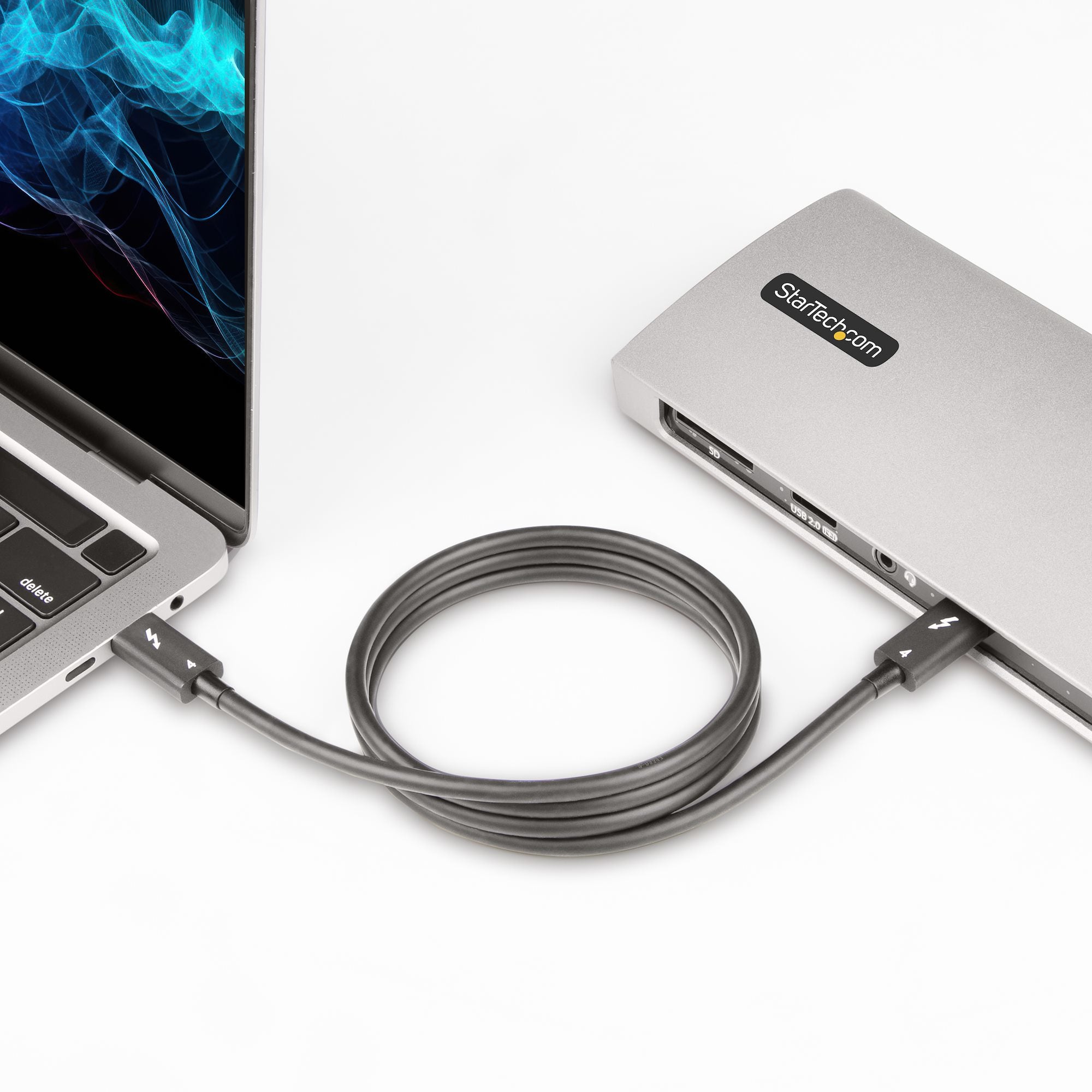 l-certifierad Thunderbolt-kabel - Kompatibel med USB4/Thunderbolt 3/USB 3.2/USB Type-C/DisplayPort Thunderbolt 4-kabel - 40