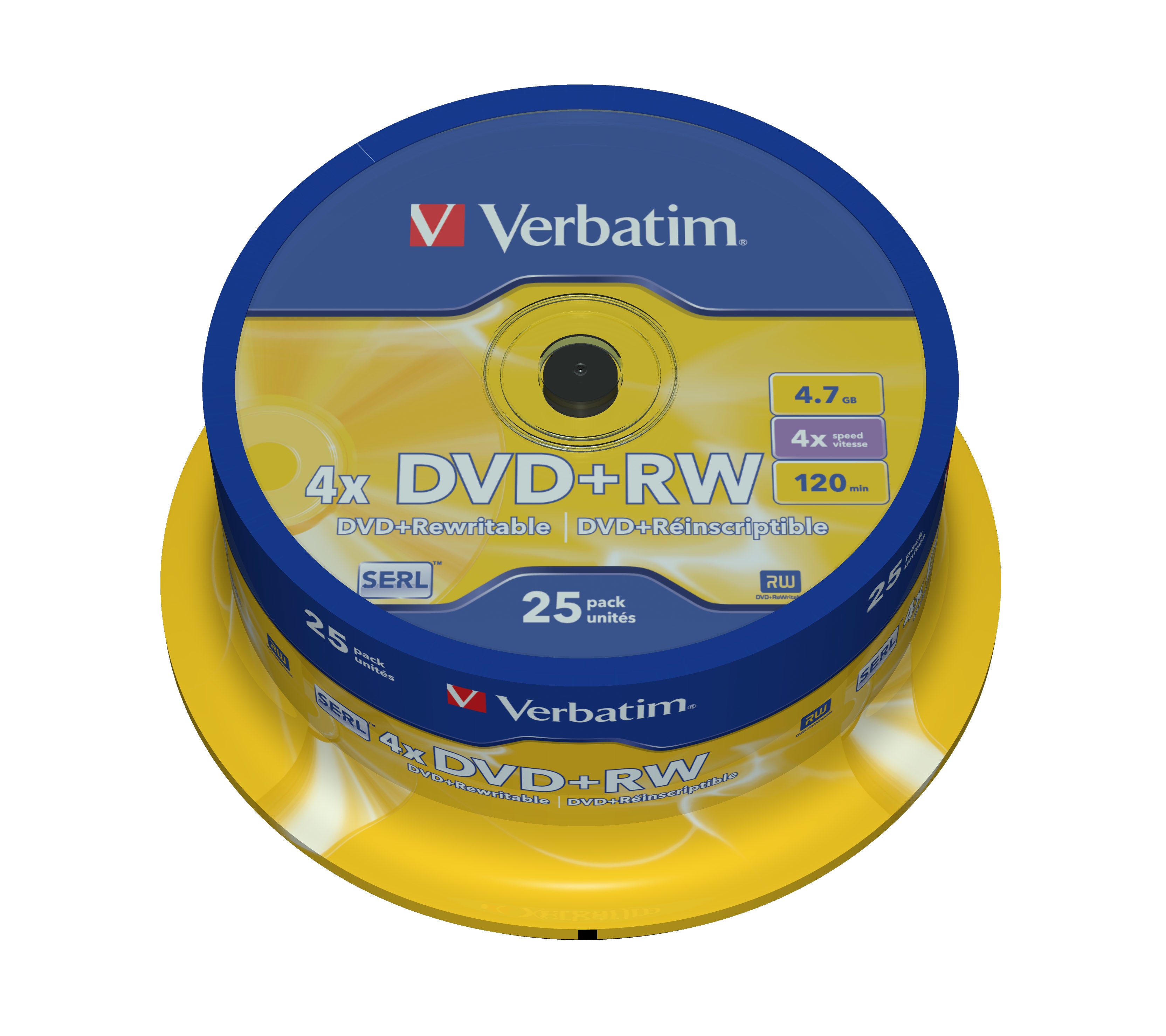 www.electricalstuff.se ElectricalStuff.se Verbatim DVD+RW Matt Silver 4,7 GB 25 styck Verbatim 43489 0023942434894|0239424