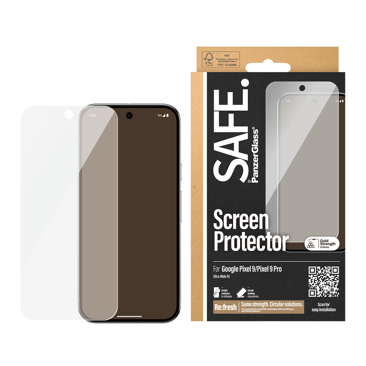 dd 1 styck PanzerGlass SAFE95940 5715685006999 Skärm- och Baksidesskydd till Mobiltelefoner SAFE. by Screen Protector Goog