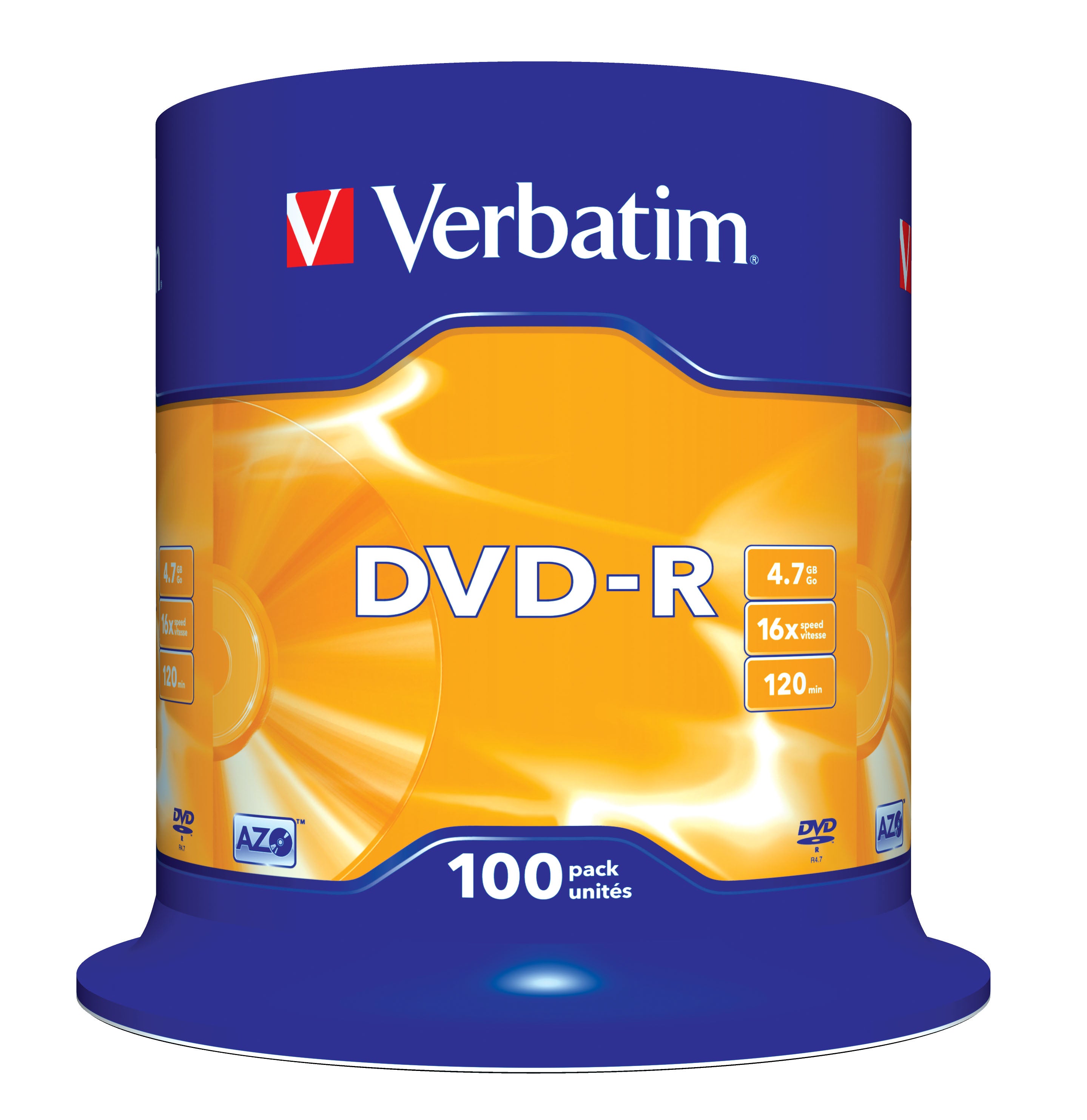www.electricalstuff.se ElectricalStuff.se Verbatim DVD-R Matt Silver 4,7 GB 100 styck Verbatim 43549 0239424354950|2394243