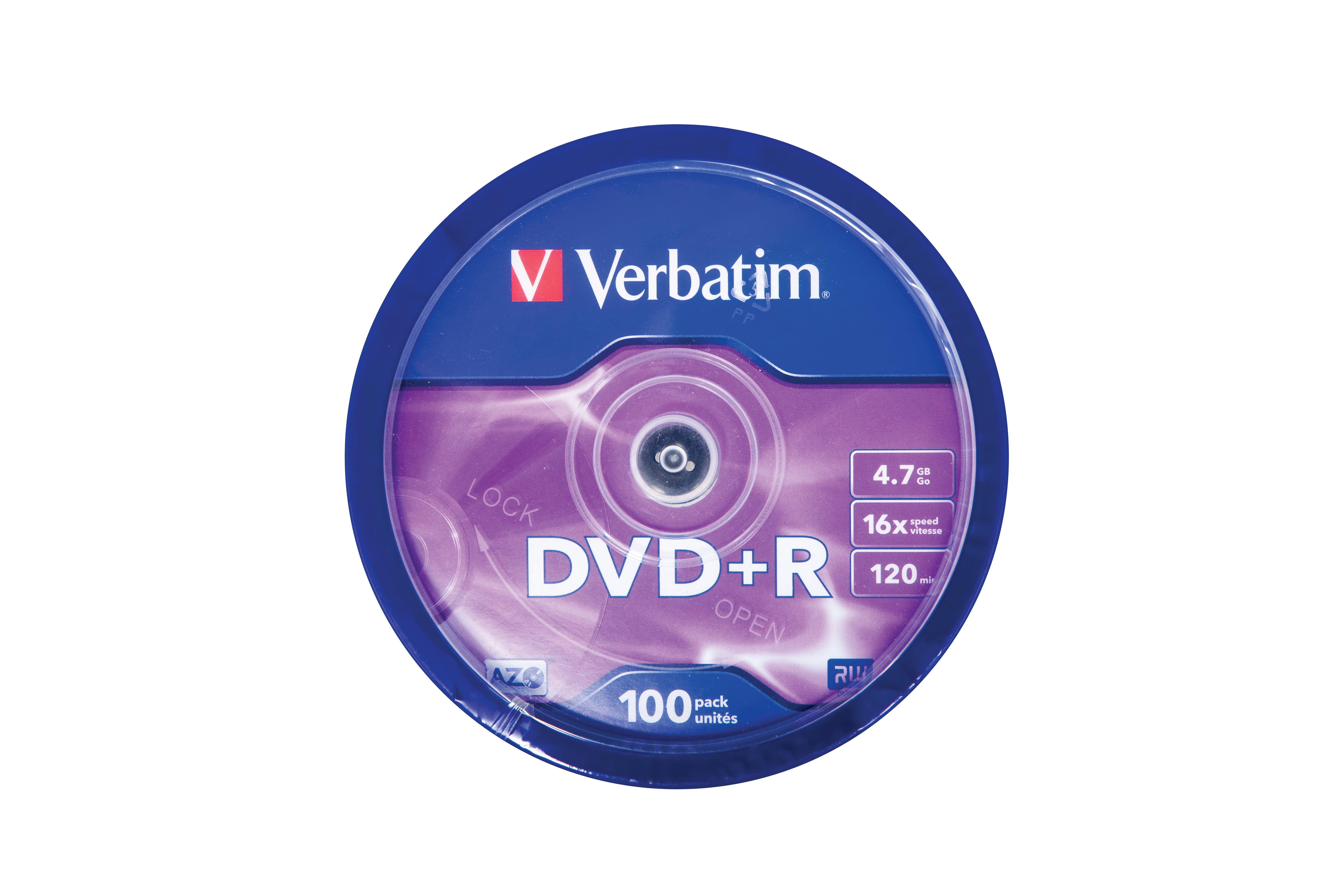 4,7 GB 100 styck Verbatim 43551 0023942435518|023942435518|5055413725144 Tomma Dvd:Er DVD+R Matt Silver www.electricalstu