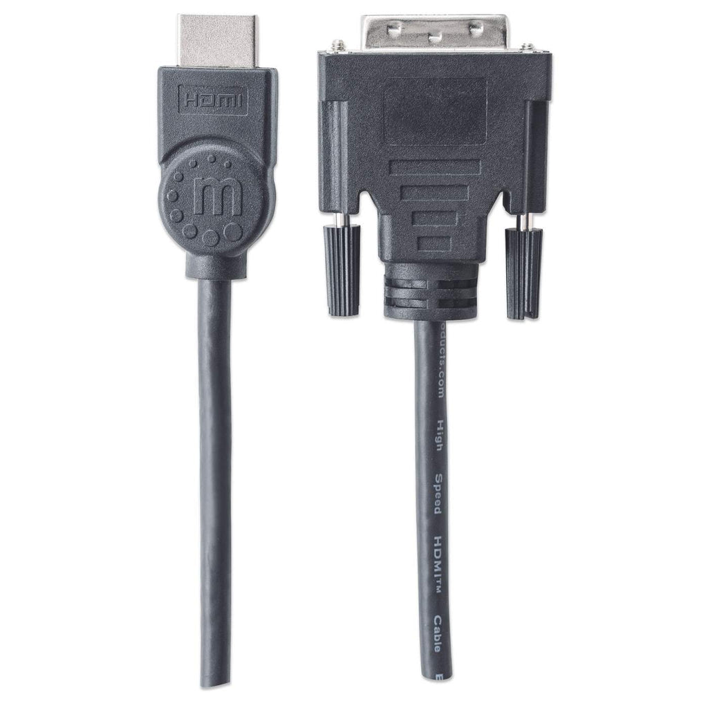 tuff.se ElectricalStuff.se Manhattan 372503 videokabeladapter 1,8 m HDMI Typ A (standard) DVI-D Svart Manhattan 372503 076