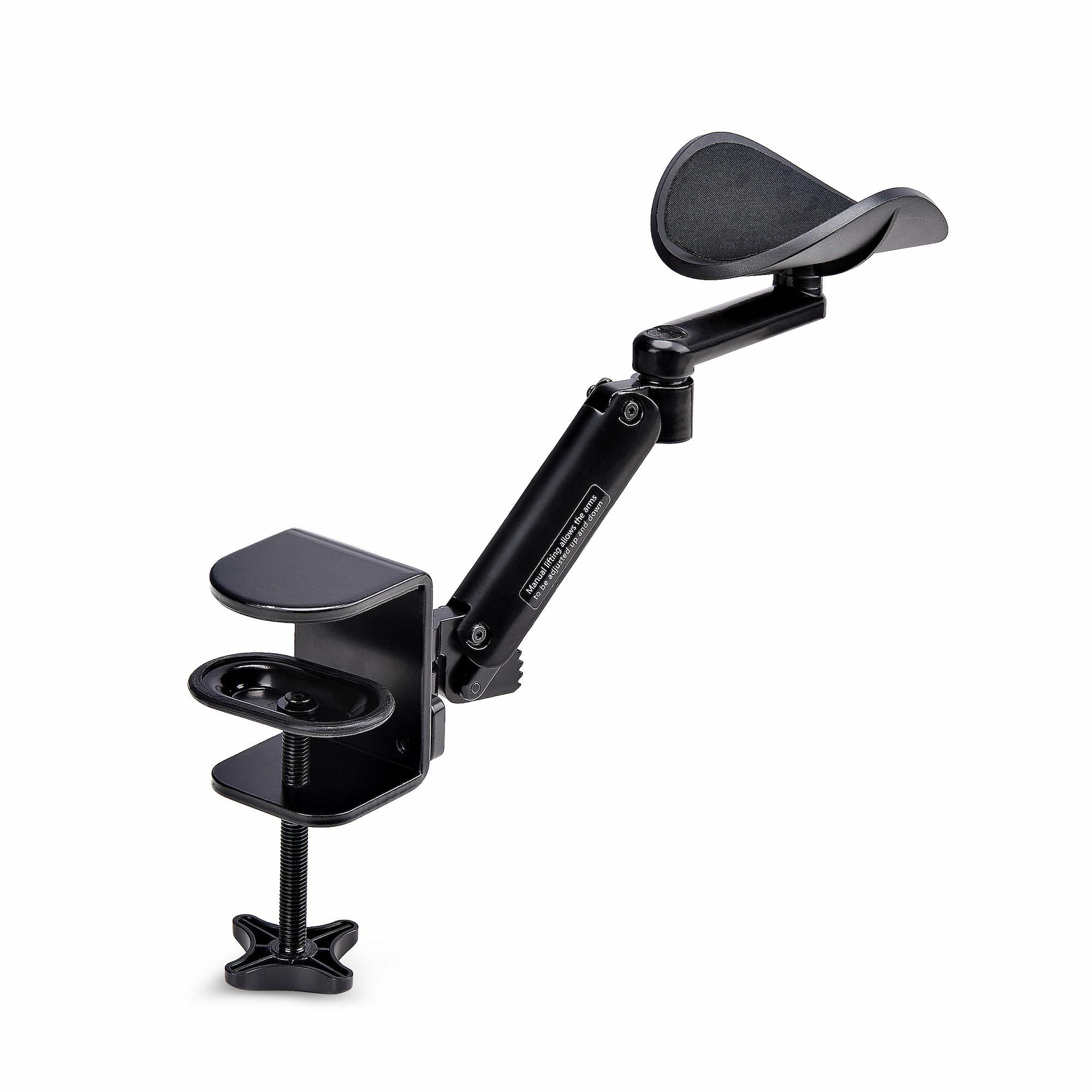 ge, 360 graders rotation, fastspänning/ingen borrning, svart StarTech.com 1AHC-DESK-ARM-REST 0065030904414|065030904414 Dato