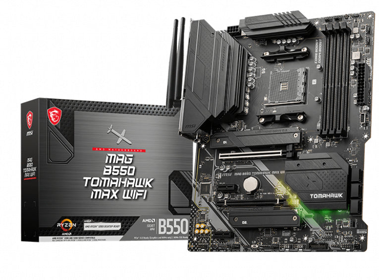 www.electricalstuff.se ElectricalStuff.se MSI MAG B550 TOMAHAWK MAX WIFI AMD B550 Uttag AM4 ATX MSI MAG B550 TOMAHAWK MAX