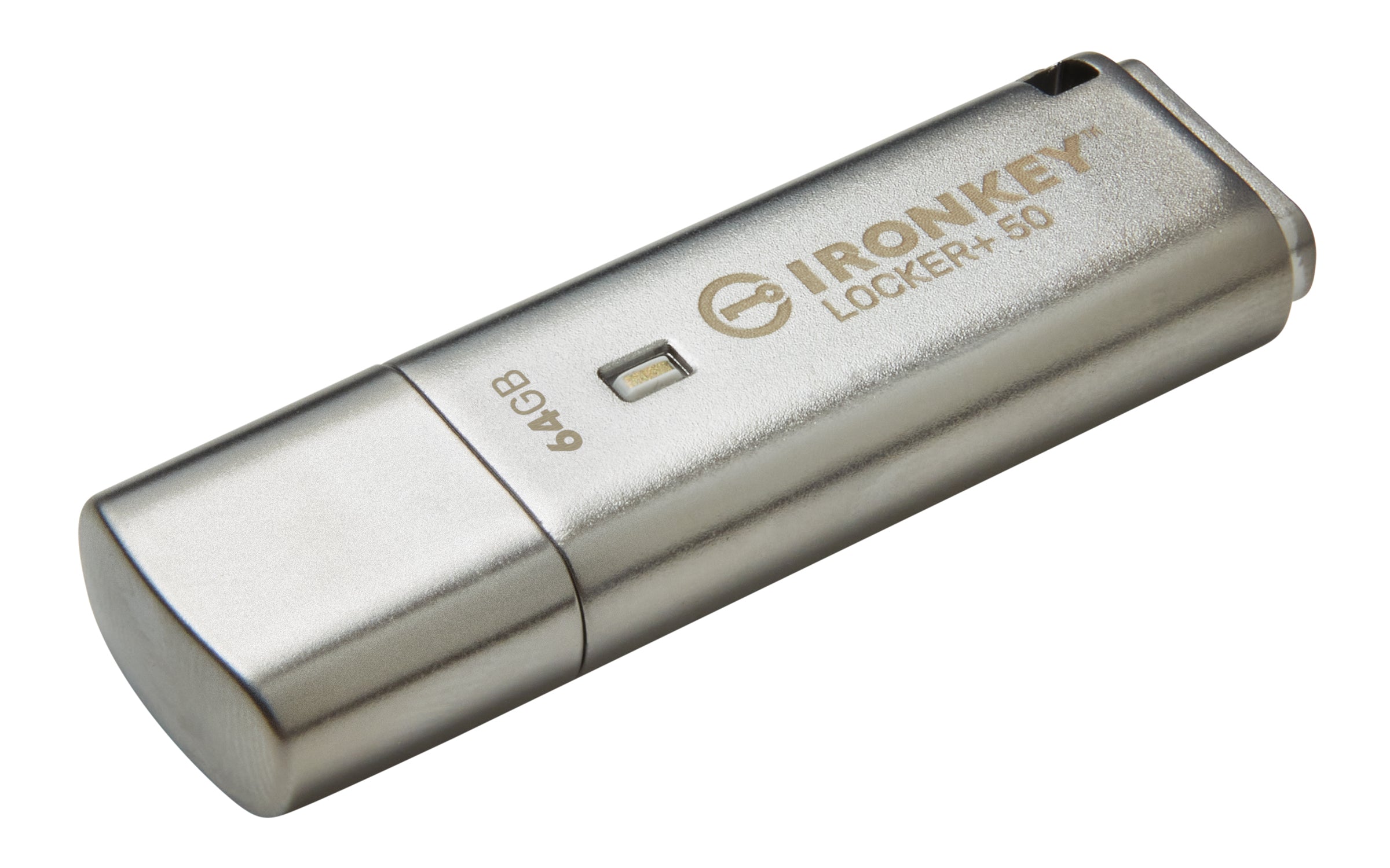 ff.se ElectricalStuff.se Kingston Technology IronKey Locker+ 50 USB-sticka 64 GB USB Type-A 3.2 Gen 1 (3.1 Gen 1) Silver K