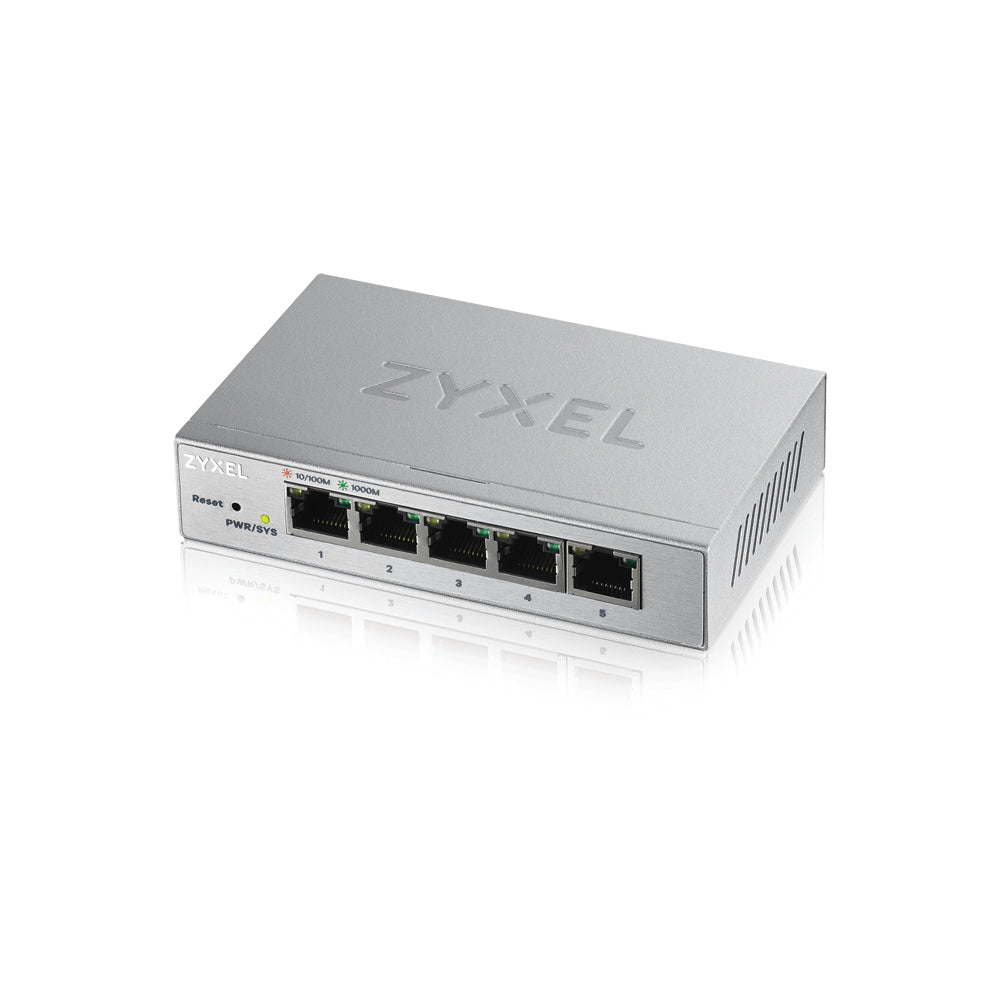 www.electricalstuff.se ElectricalStuff.se Zyxel GS1200-5 hanterad Gigabit Ethernet (10/100/1000) Silver Zyxel GS1200-5-EU0