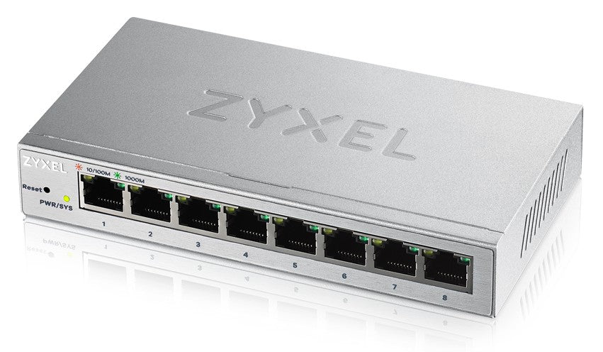 www.electricalstuff.se ElectricalStuff.se Zyxel GS1200-8 hanterad Gigabit Ethernet (10/100/1000) Silver Zyxel GS1200-8-EU0
