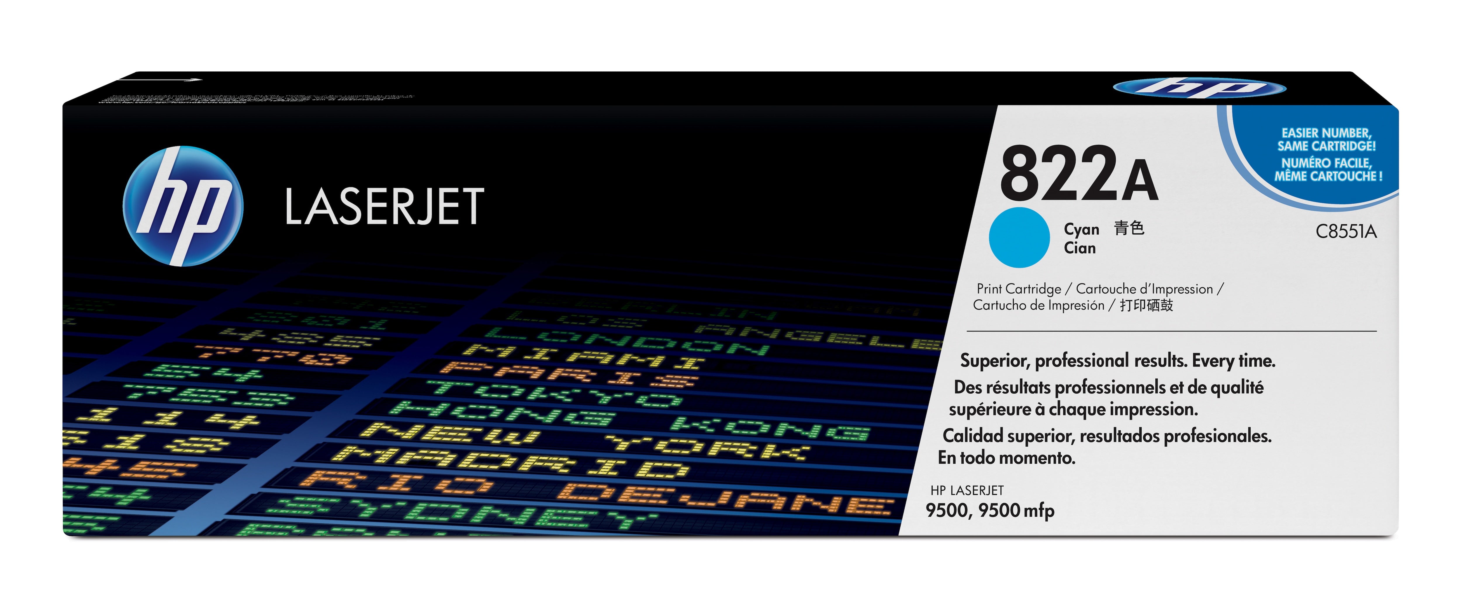 www.electricalstuff.se ElectricalStuff.se HP 822A Cyan Original LaserJet Toner Cartridge Tonerkassett 1 styck HP C8551A 00
