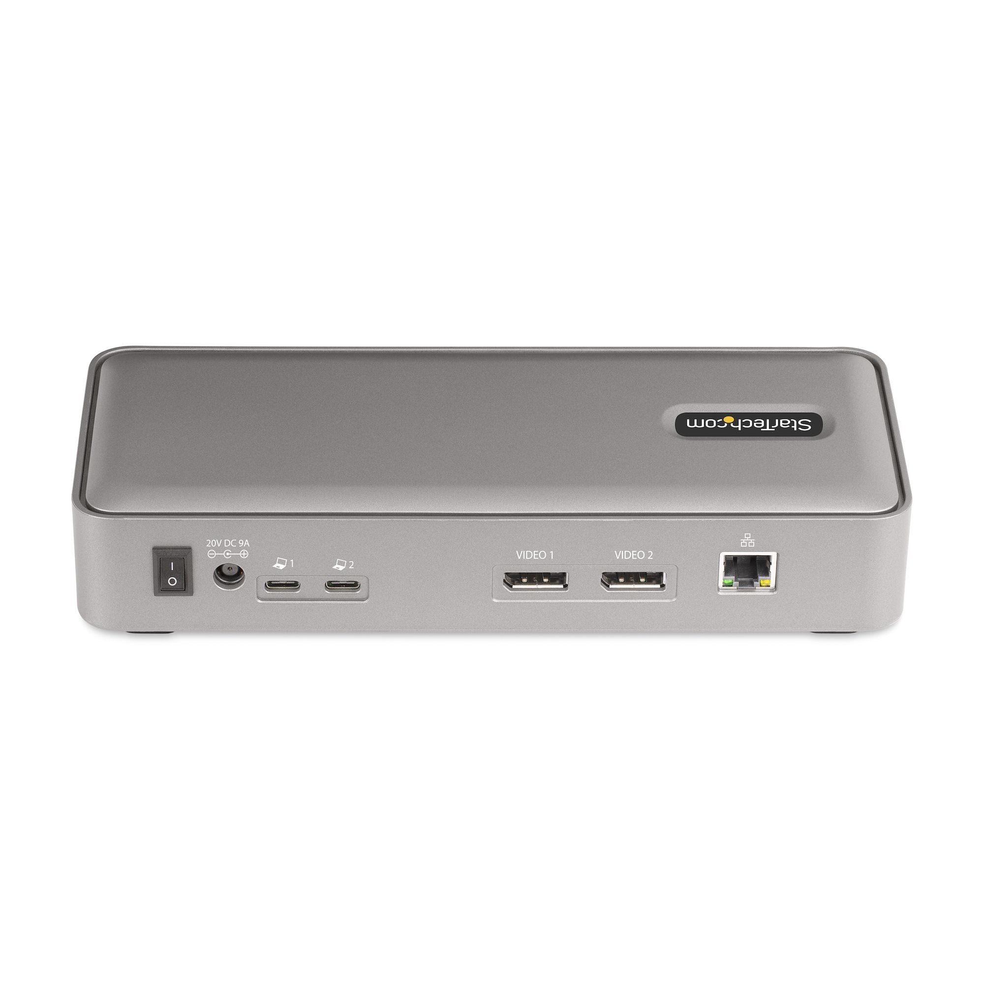 rer, Windows/Mac, KVM-dockningsstation med 2 värdar StarTech.com 129UE-USBC-KVM-DOCK 0065030898492|065030898492 KVM-Switchar