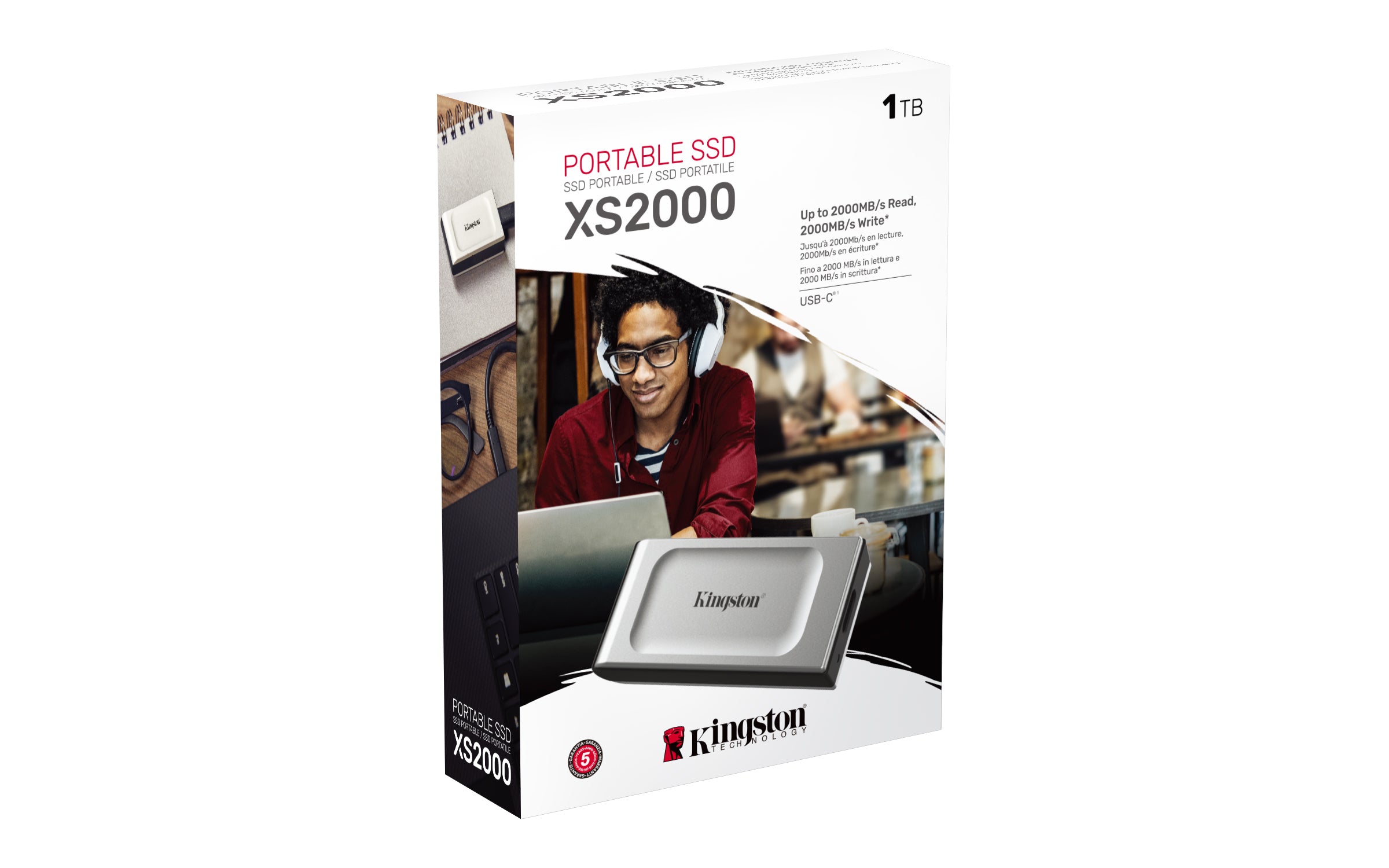 erna SSD-Hårddiskar XS2000 www.electricalstuff.se ElectricalStuff.se Kingston Technology XS2000 1 TB USB Type-C 3.2 Gen