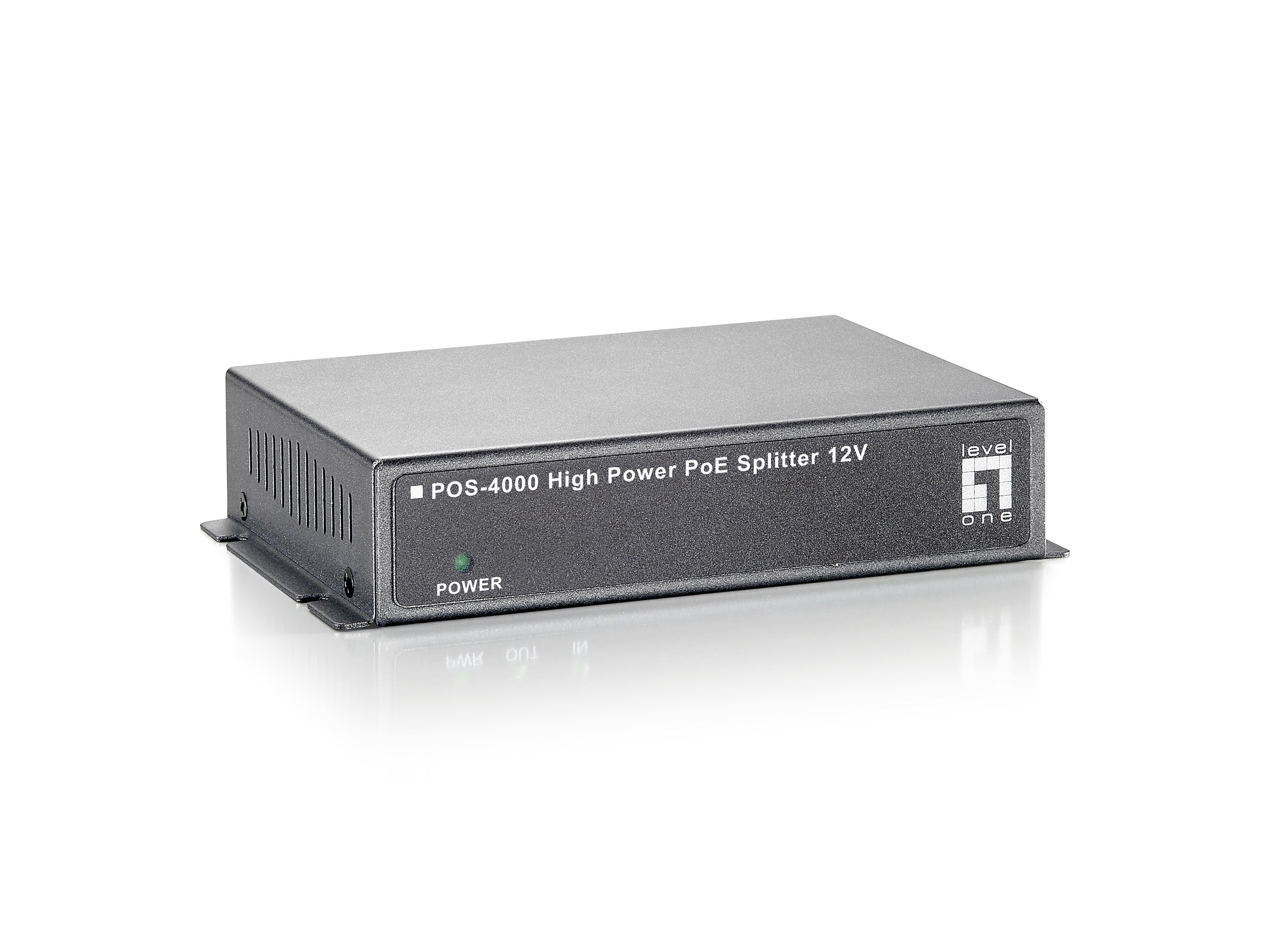 www.electricalstuff.se ElectricalStuff.se LevelOne POS-4000 nätverksdelare Strömförsörjning via Ethernet (PoE) stöd Grå Le