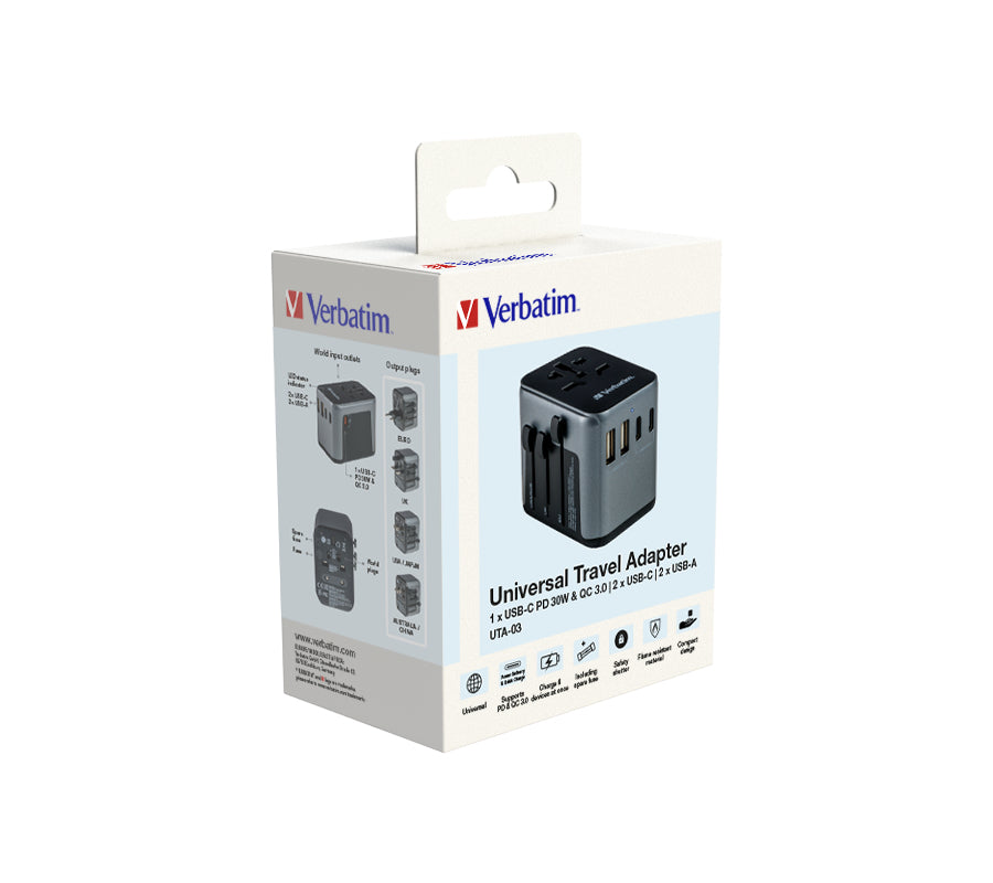 f.se ElectricalStuff.se Verbatim 49545 reseadaptrar Universal Verbatim 49545 0023942495451|023942495451 Reseadaptrar 495