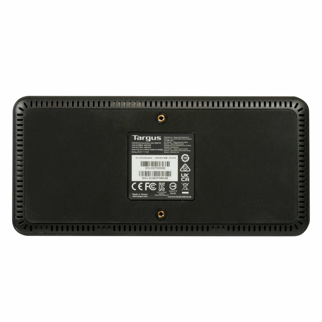 argus DOCK460EUZ dockningsstationer för bärbara datorer Kabel USB4 Svart Targus DOCK460EUZ 5051794042702 Dockningsstationer