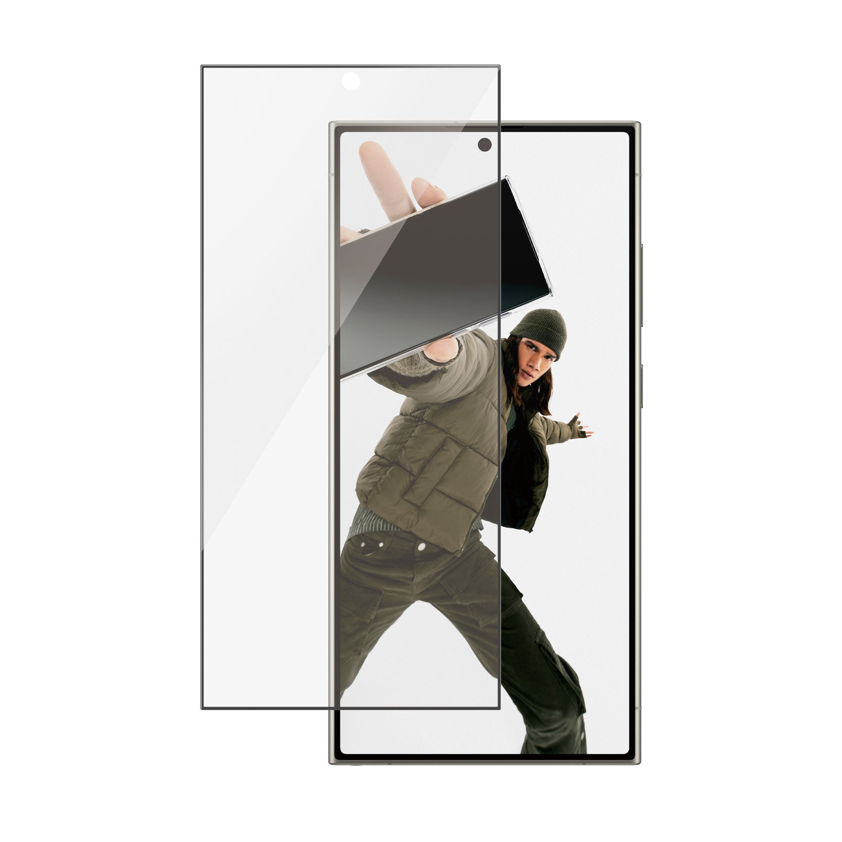 www.electricalstuff.se ElectricalStuff.se PanzerGlass Ultra Wide Fit Genomskinligt skärmskydd Samsung 1 styck PanzerGlass