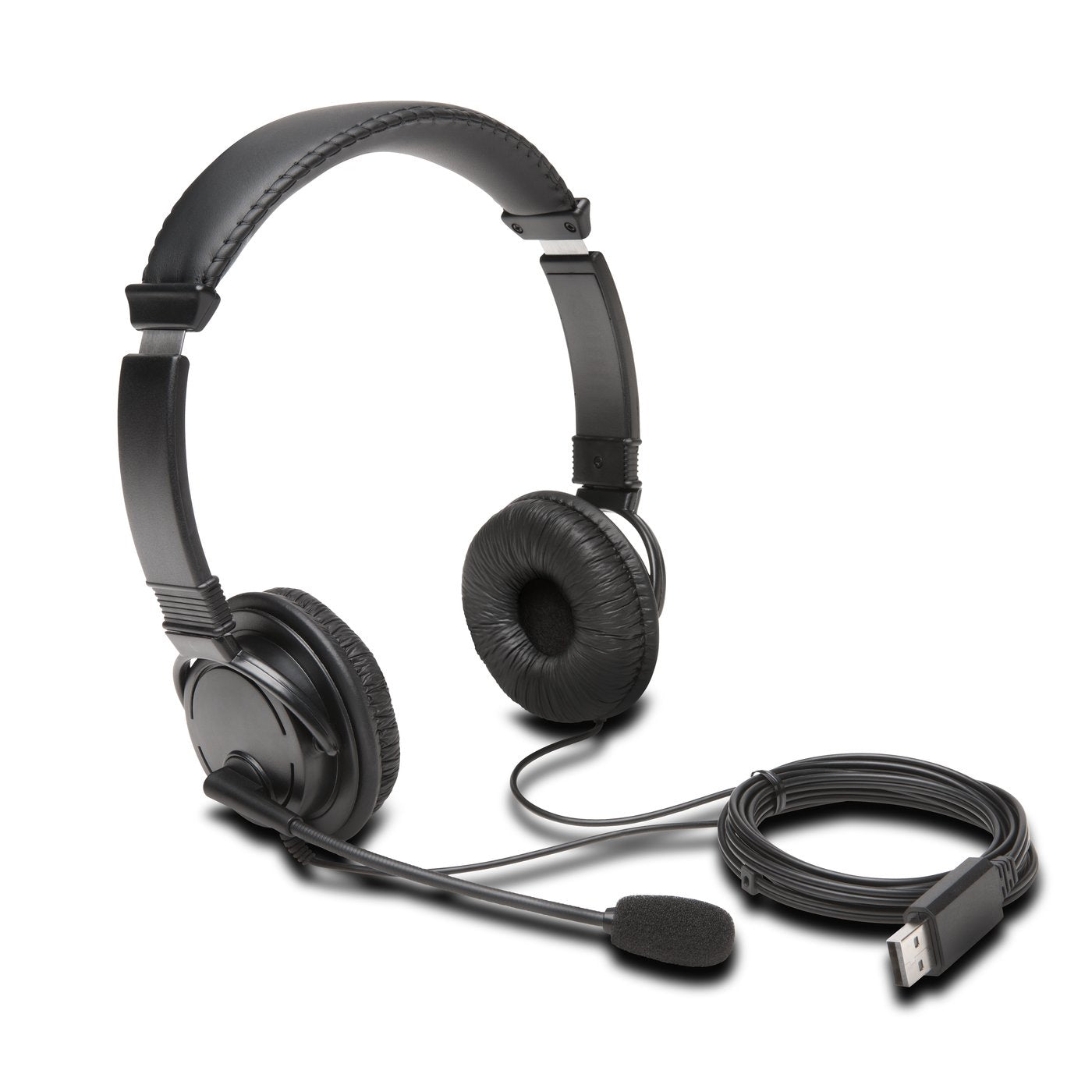 sington Klassiskt USB-A-headset med mikrofon Kensington K97601WW 0085896976011|085896976011 Hörlurar och Headsets Klassisk