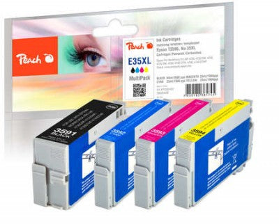 www.electricalstuff.se ElectricalStuff.se Peach PI200-637 bläckpatroner 4 styck Svart, Cyan, Magenta, Gul Peach PI200-637