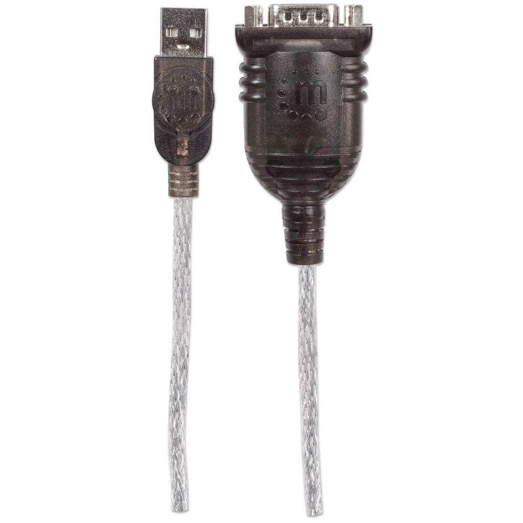 tuff.se Manhattan 205153 seriella kablar Svart, Transparent 0,45 m USB A Serial/COM/RS232/DB9 Manhattan 205153 76662320515