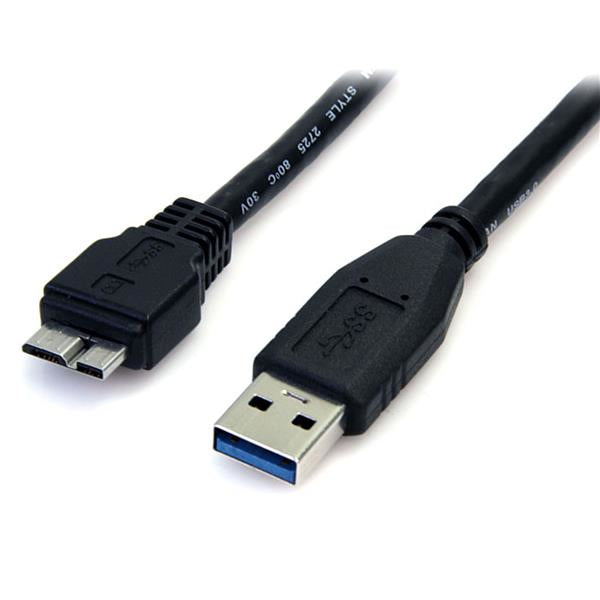 www.electricalstuff.se ElectricalStuff.se StarTech.com 0,5 m svart SuperSpeed USB 3.0-kabel A till Micro B – M/M StarTech.
