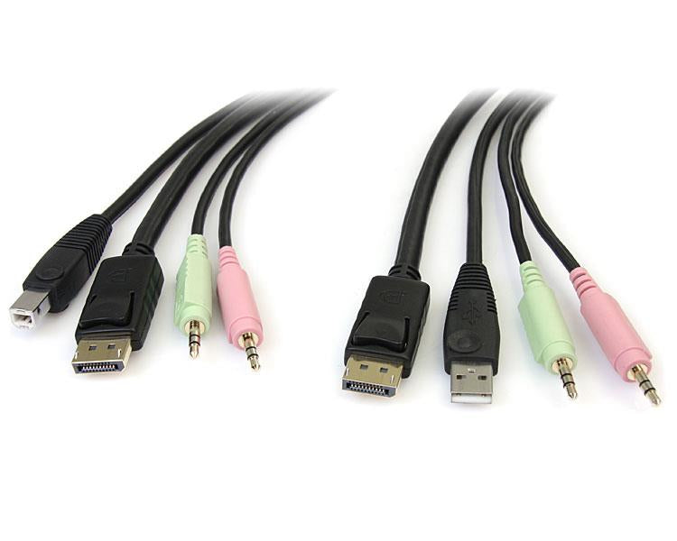 www.electricalstuff.se ElectricalStuff.se StarTech.com DP4N1USB6 KVM-kablar Svart 1,829 m StarTech.com DP4N1USB6 006503084