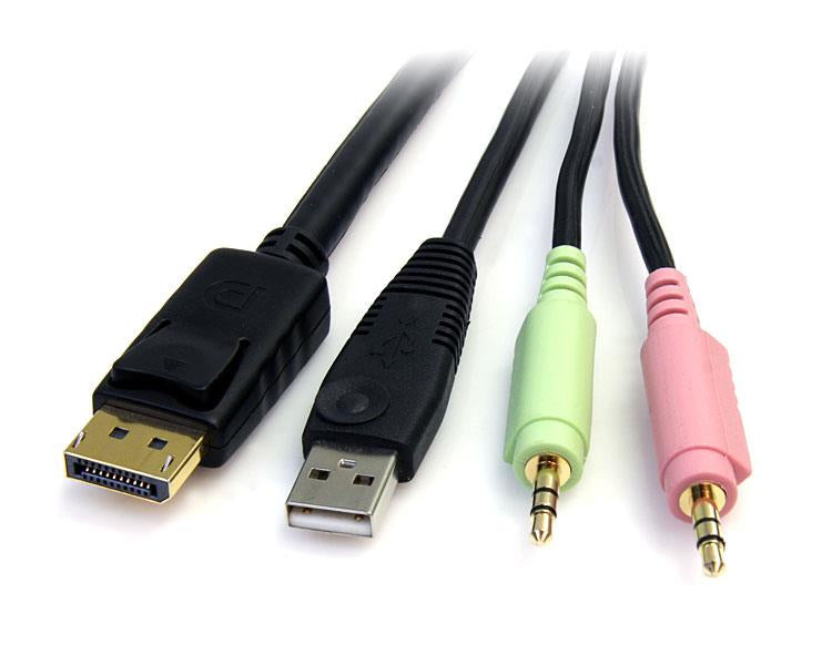 40125|065030840125|0168141483073|168141483073 KVM-Kablar DP4N1USB6 www.electricalstuff.se ElectricalStuff.se StarTech.co