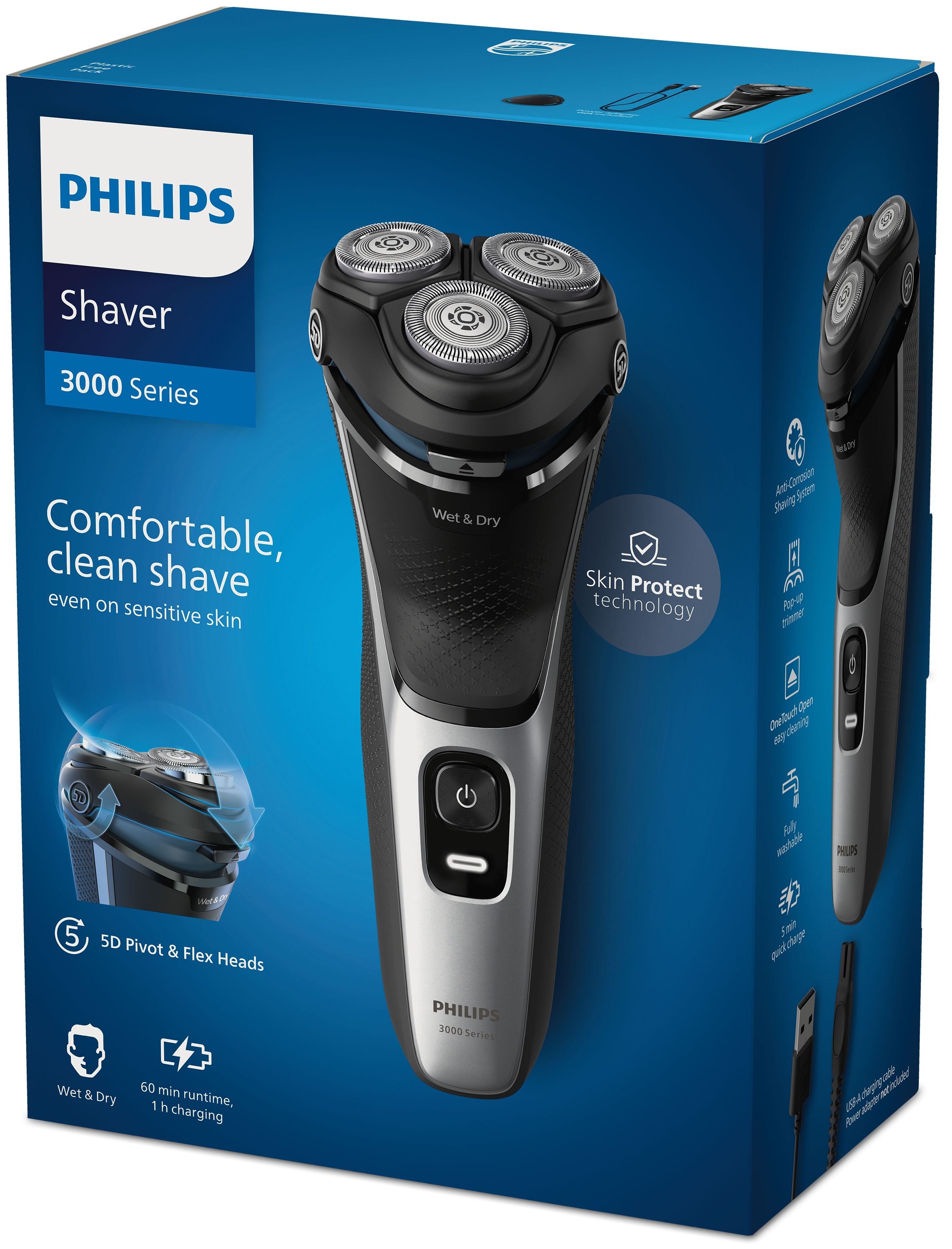 g Philips S3143/00 8720689025065|8720689018531 Rakapparater För Män Shaver 3000 Series S3143/00 Elektrisk rakapparat för v