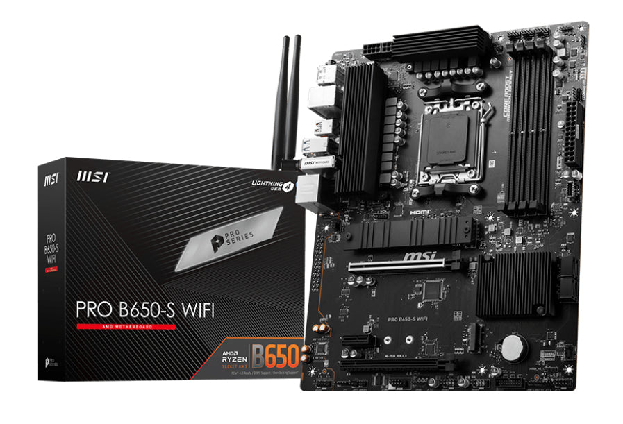 www.electricalstuff.se ElectricalStuff.se MSI PRO B650-S WIFI moderkort AMD B650 AM5-sockel ATX MSI PRO B650-S WIFI 471137