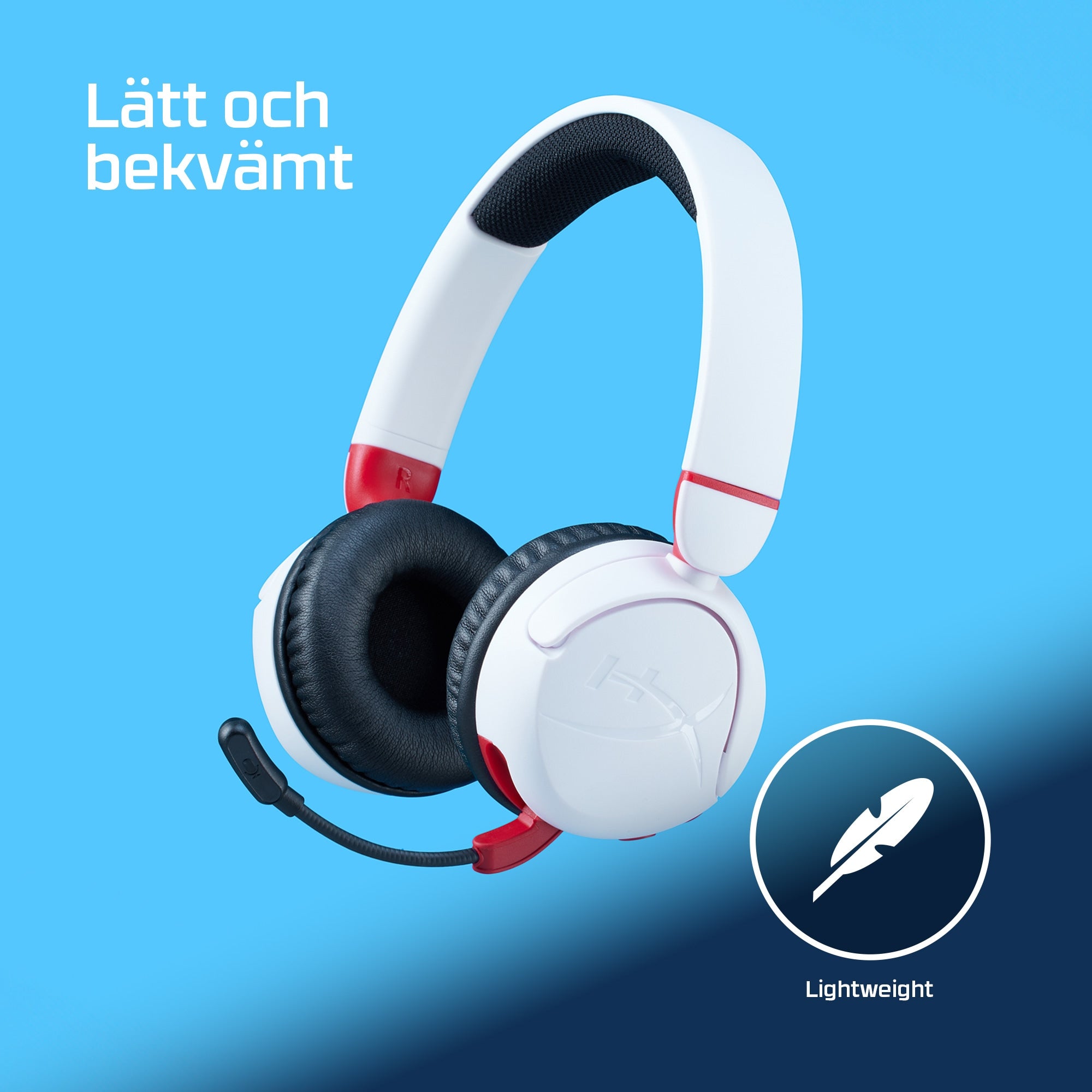 192348000 Hörlurar och Headsets HyperX HyperX Cloud Mini - Wireless Gaming Headset (vitt) www.electricalstuff.se Electrical