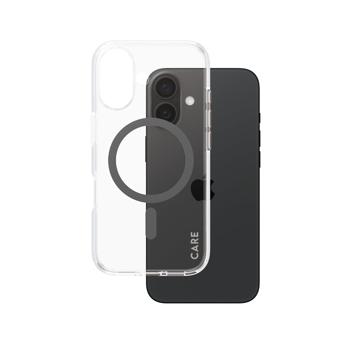 www.electricalstuff.se ElectricalStuff.se PanzerGlass CARE by PG BLK MagSafe iPhone16 6.1 mobiltelefonfodral Omslag Transp