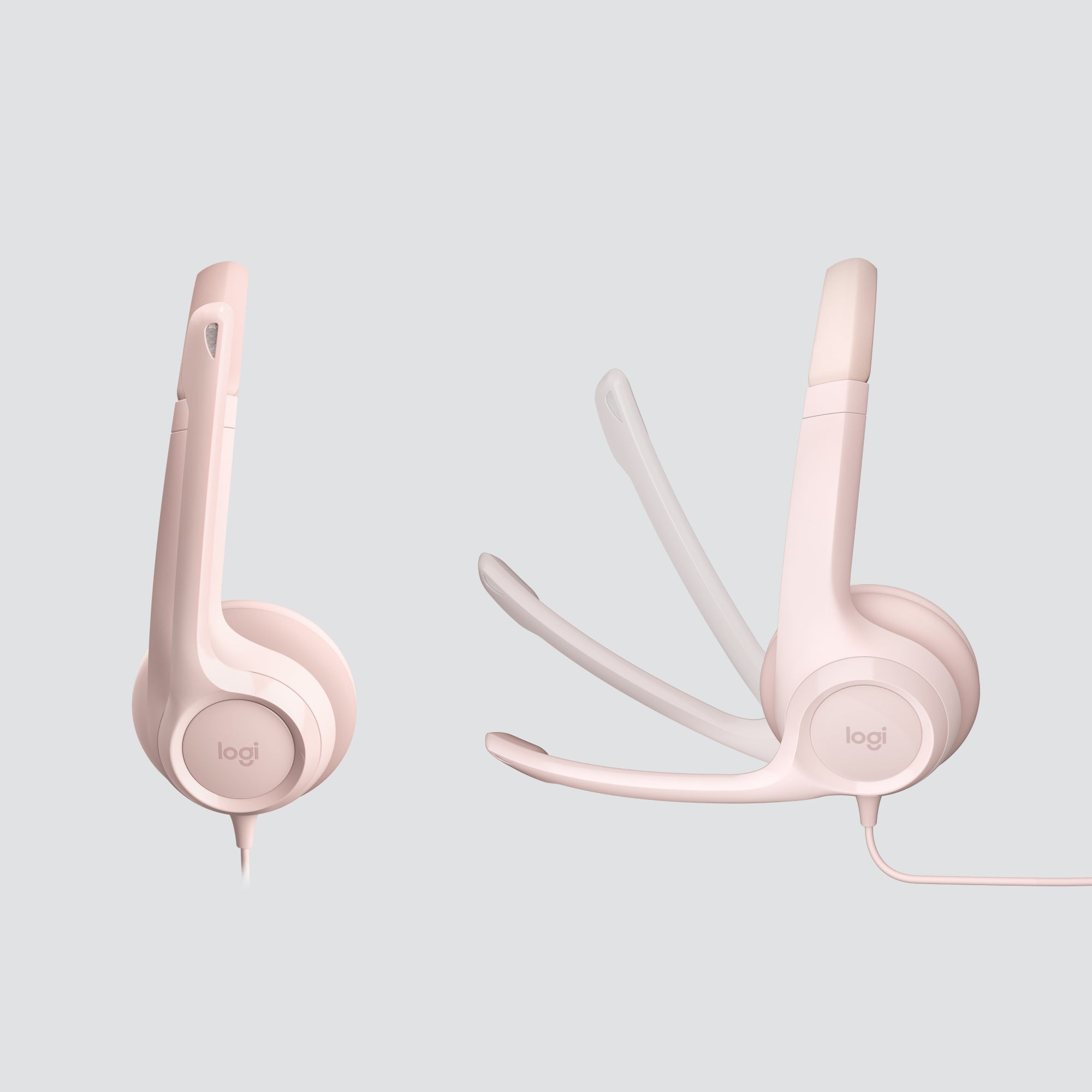 bel Huvudband Kontor/callcenter USB Type-A Rosa Logitech 981-001281 5099206107298 Hörlurar och Headsets H390 www.electrica