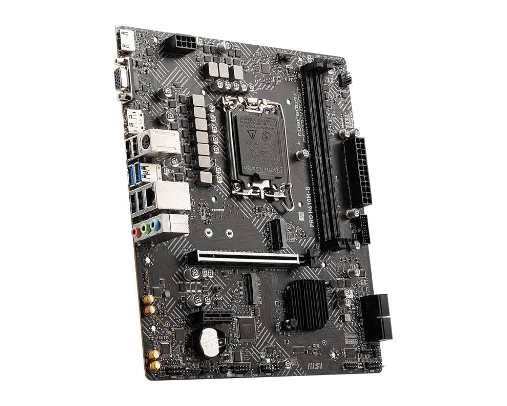 ricalstuff.se ElectricalStuff.se MSI PRO H610M-G moderkort Intel H610 LGA 1700 micro ATX MSI PRO H610M-G 4719072942663|082