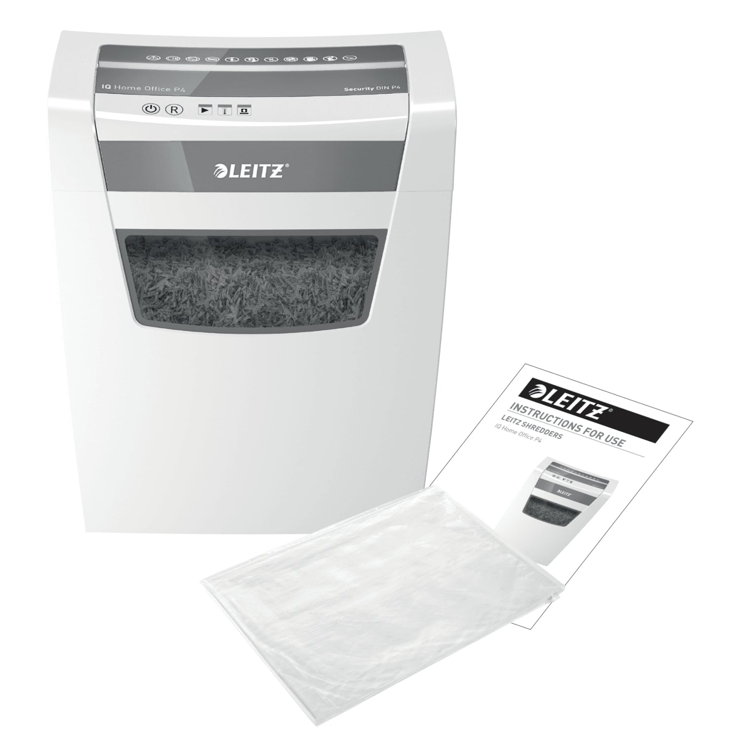 .se ElectricalStuff.se Leitz IQ Home Office P-4 dokumentförstörare Partikelsnitt 22 cm Vit Leitz 80090000 4002432118939 Do