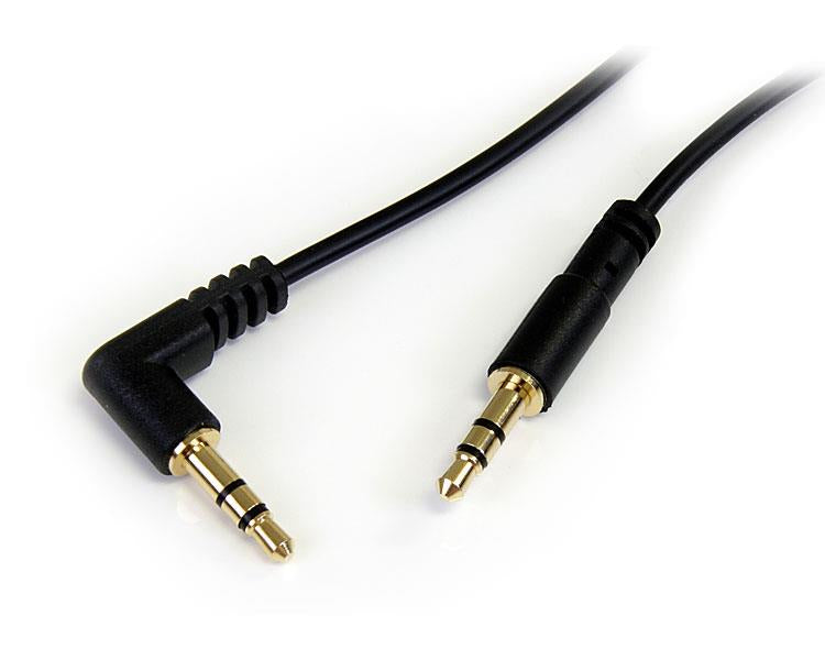 www.electricalstuff.se ElectricalStuff.se StarTech.com 30 cm Slim 3,5 mm till högervinklad stereoaudiokabel – M/M StarTech