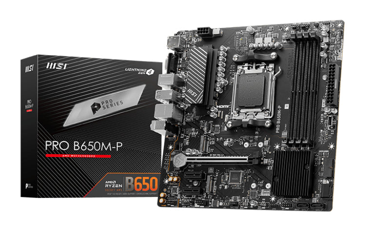 www.electricalstuff.se ElectricalStuff.se MSI PRO B650M-P moderkort AMD B650 AM5-sockel micro ATX MSI PRO B650M-P 47113771