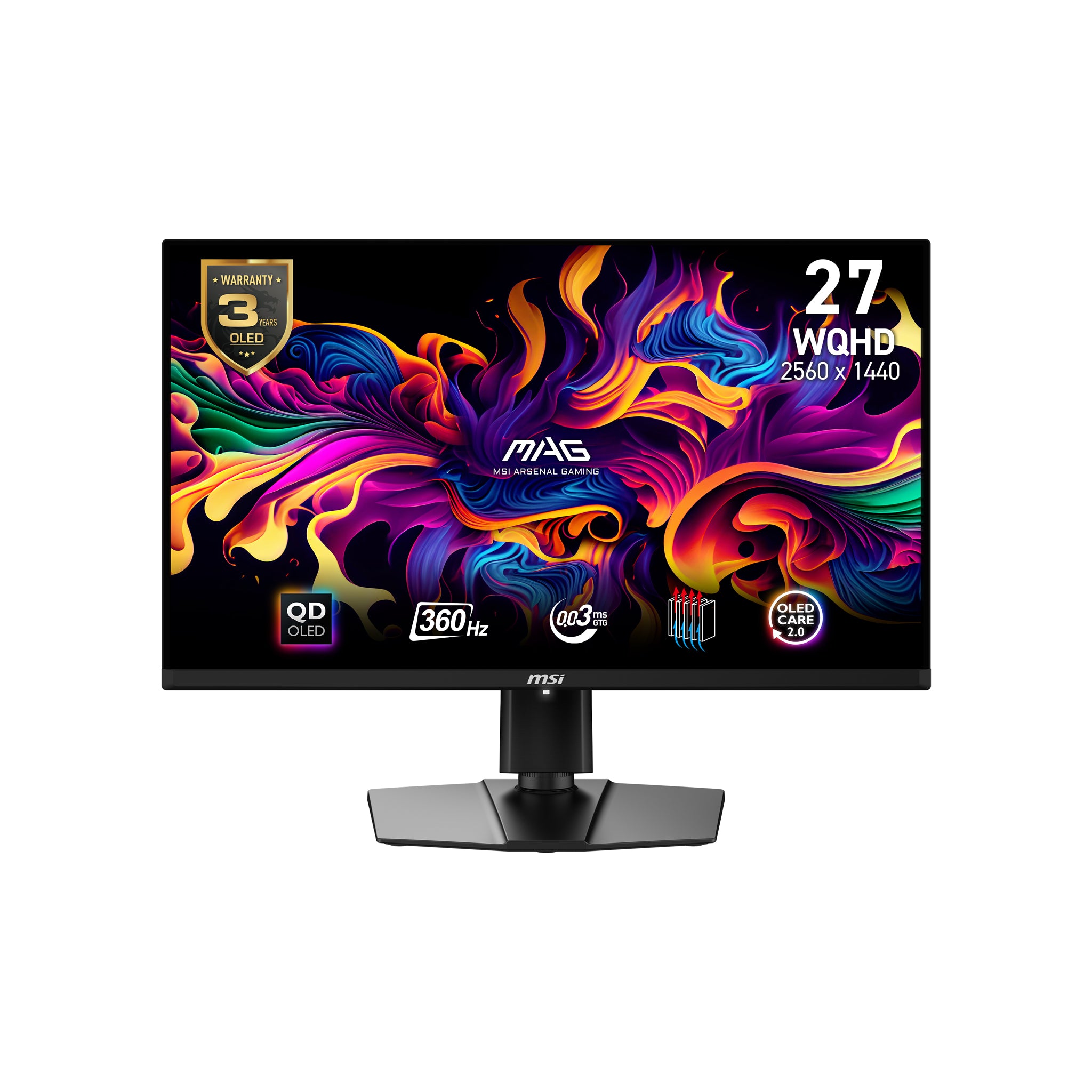 www.electricalstuff.se ElectricalStuff.se MSI MAG 271QPX QD-OLED platta pc-skärmar 67,3 cm (26.5") 2560 x 1440 pixlar Wide