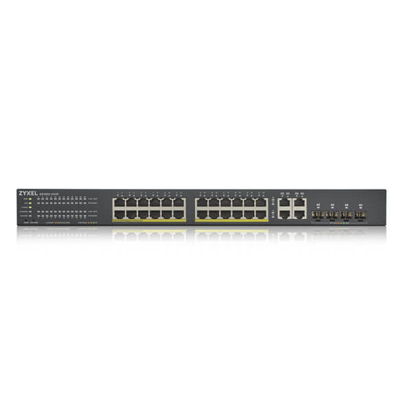 a Ethernet (PoE) stöd Svart Zyxel GS1920-24HPV2 0760559125578|760559125578 Nätverksswitchar GS1920-24HPv2 www.electricalst