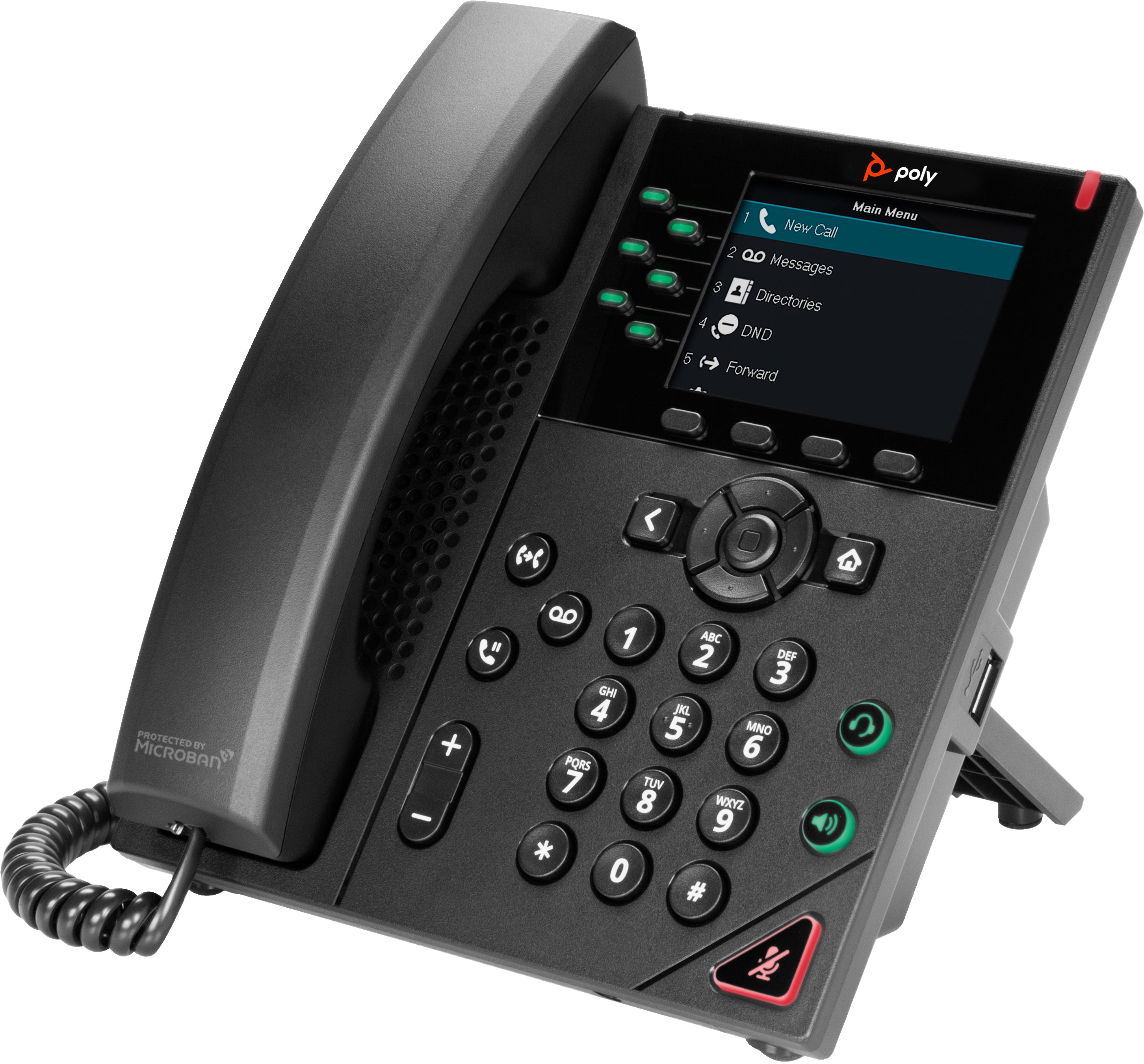 uff.se ElectricalStuff.se POLY VVX 350 IP-telefon för 6 linjer och PoE-aktiverad POLY 89B68AA 0196188445402|196188445402|0