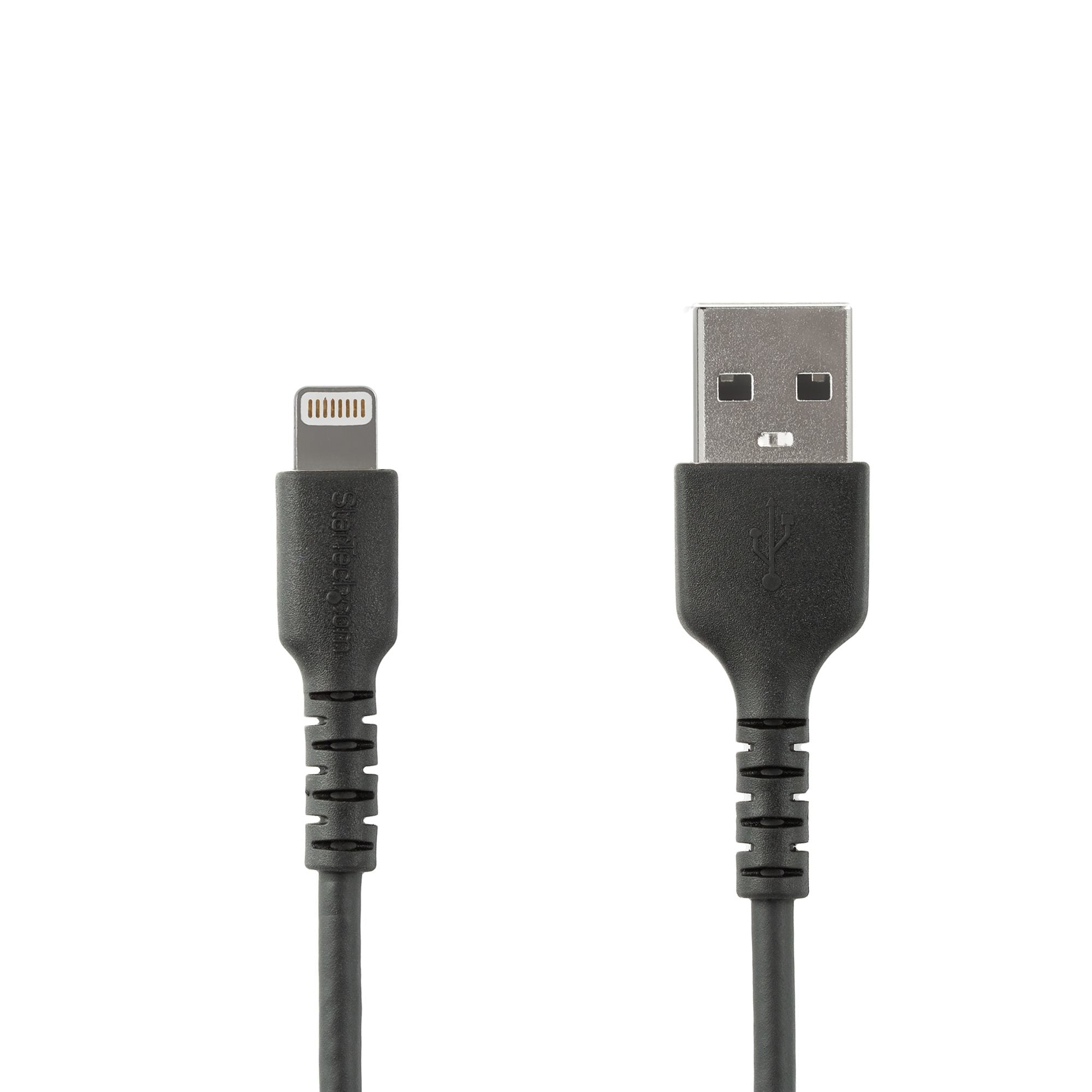 www.electricalstuff.se ElectricalStuff.se StarTech.com 1m tålig svart USB-A till Blixtkabel - Tungt, robust aramifiber USB