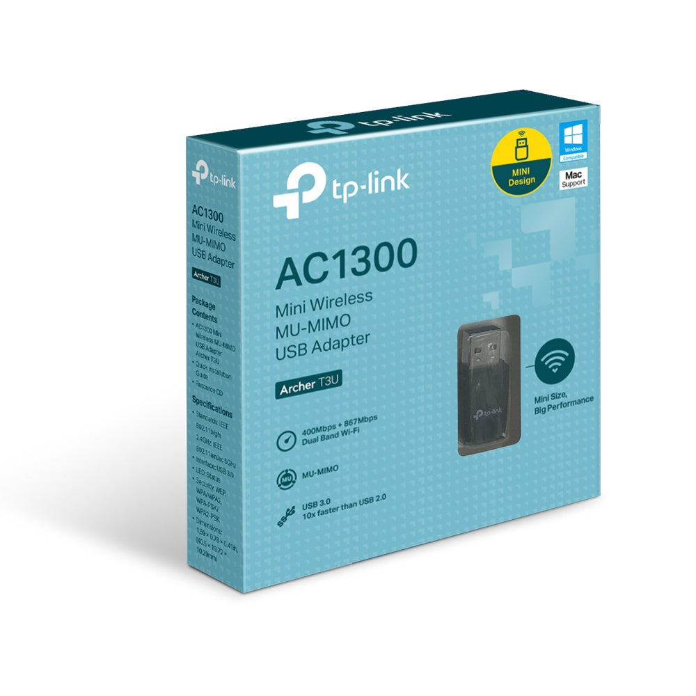 3U 6935364083830 Nätverkskort Archer T3U www.electricalstuff.se ElectricalStuff.se TP-Link Archer T3U WLAN 867 Mbit/s TP
