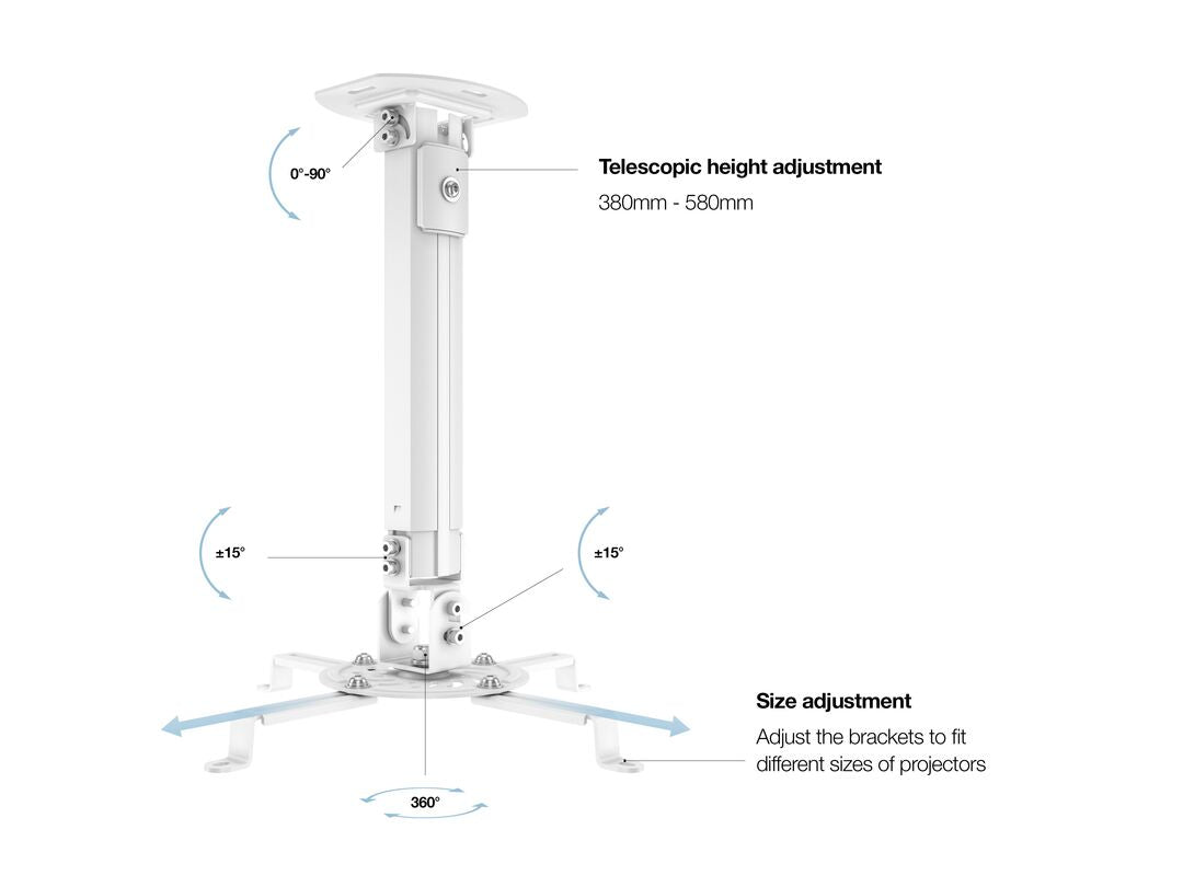ricalStuff.se Multibrackets 0311 projektorfästen Tak Vit Multibrackets 0311 7350022730311 Projektorfästen 0311 www.elect