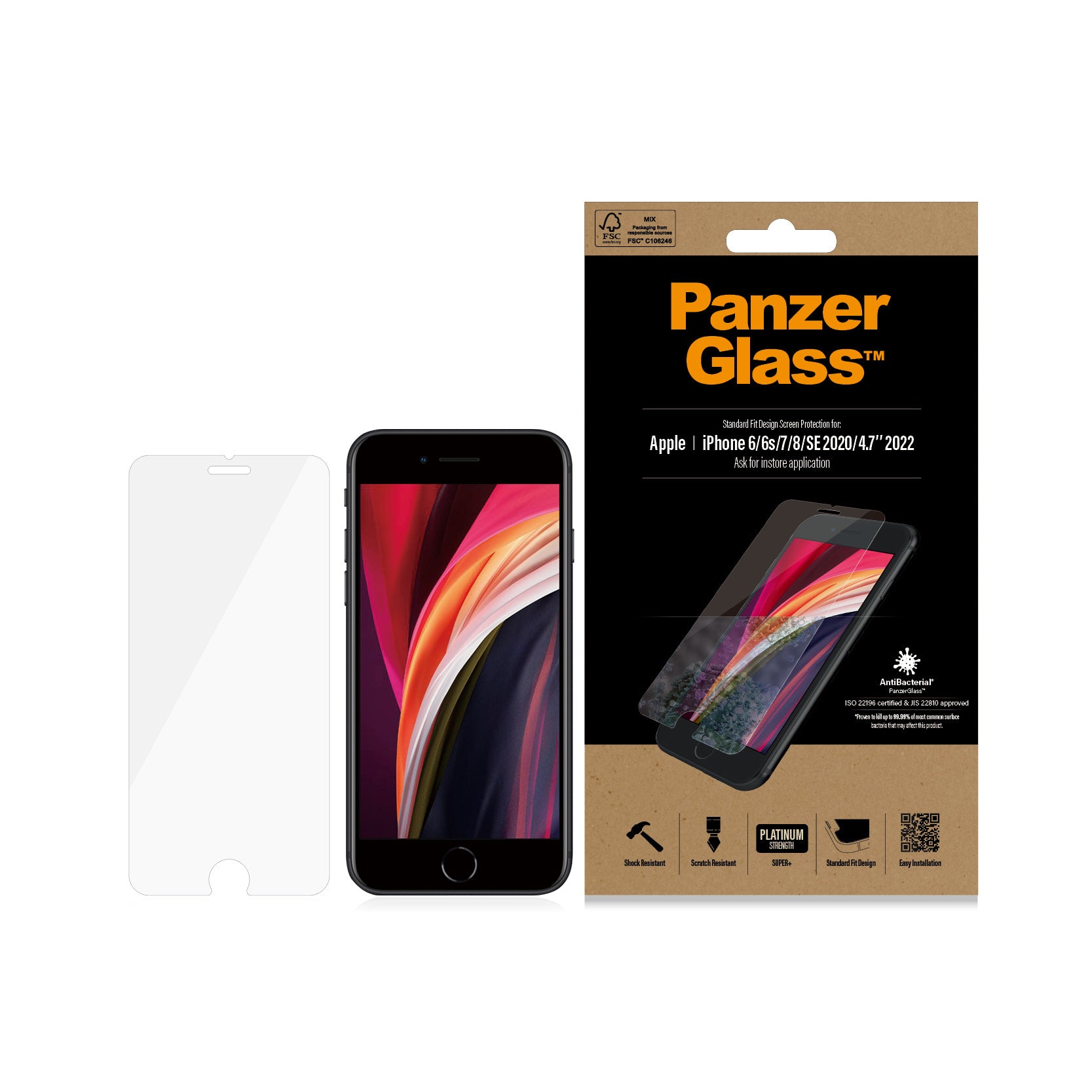 e ElectricalStuff.se PanzerGlass 2684 skärm- och baksidesskydd till mobiltelefon Genomskinligt skärmskydd Apple 1 styck Pa