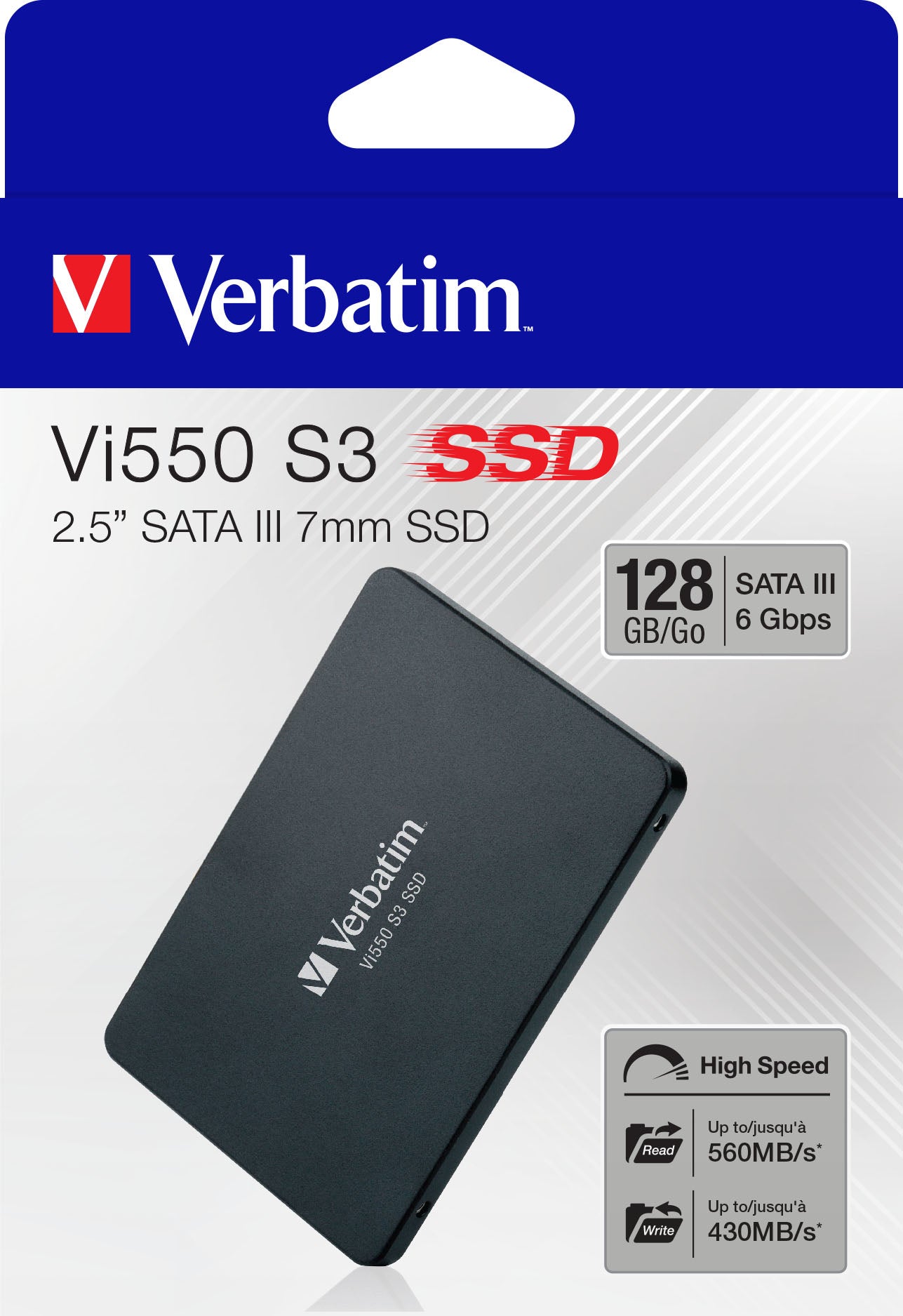 lectricalStuff.se Verbatim Vi550 128 GB 2.5" Serial ATA III 3D NAND Verbatim 49350 0023942493501|023942493501 SSD-Hårddisk