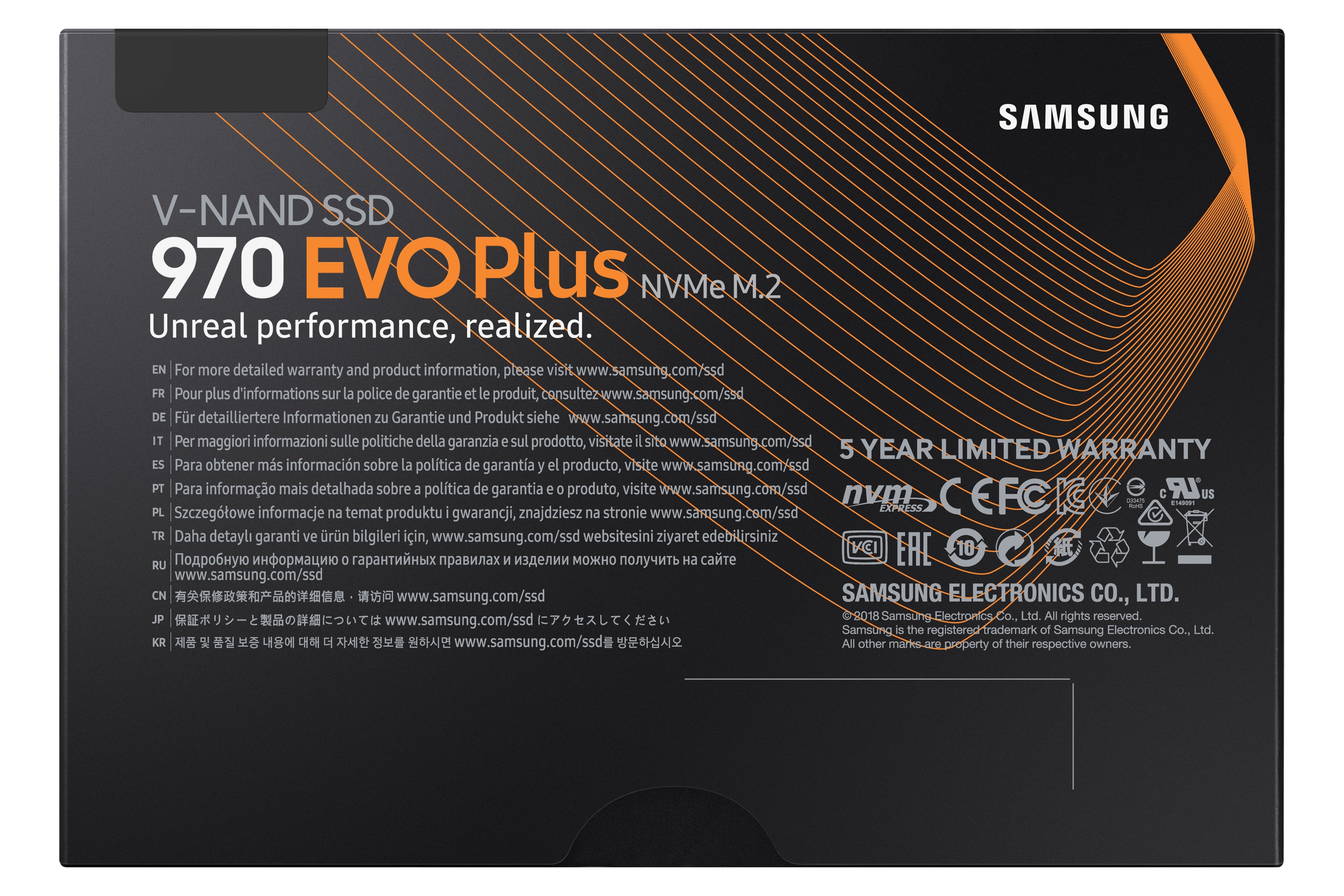 Z-V7S1T0BW 8801643628086 SSD-Hårddisk 970 EVO Plus www.electricalstuff.se ElectricalStuff.se Samsung 970 EVO Plus 1 TB M